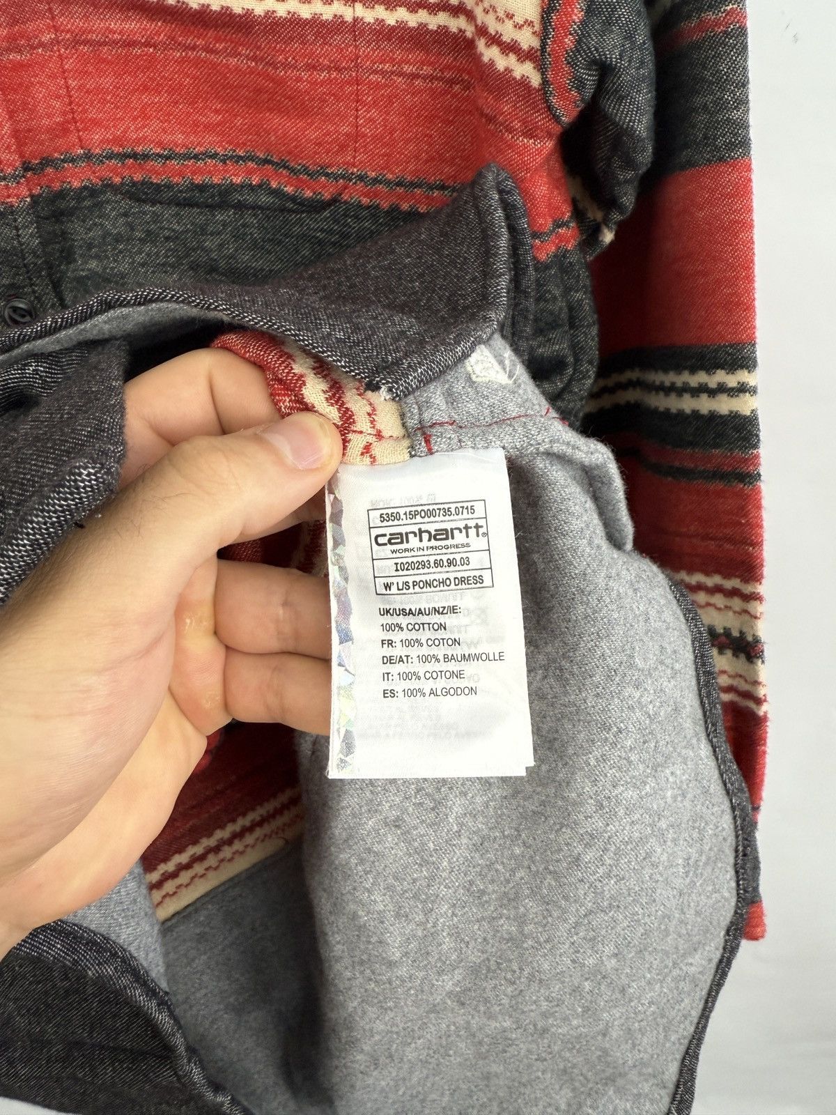 Carhartt Wip 🇺🇸 Carhartt Navajo Native American Poncho Dress Y2K Retro Size XS / US 0-2 / IT 36-38 - 13 Thumbnail