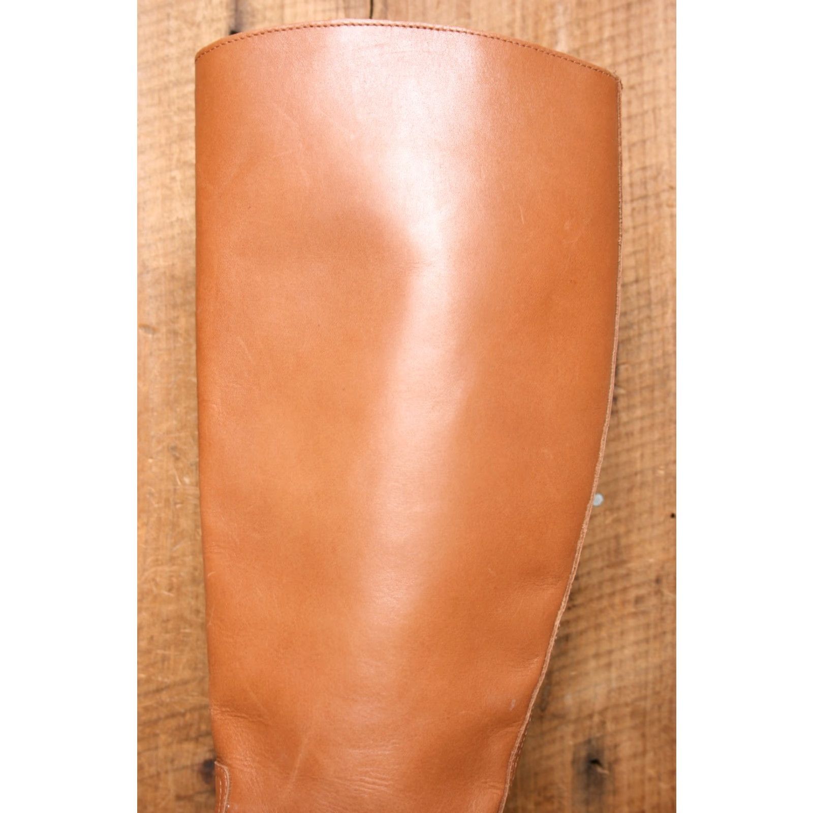 Mango VINTAGE MNG MANGO Cognac Brown Leather 16" Tall Riding Boots EUR 37 ≈ US 6.5 Size US 7 / IT 37 - 7 Thumbnail