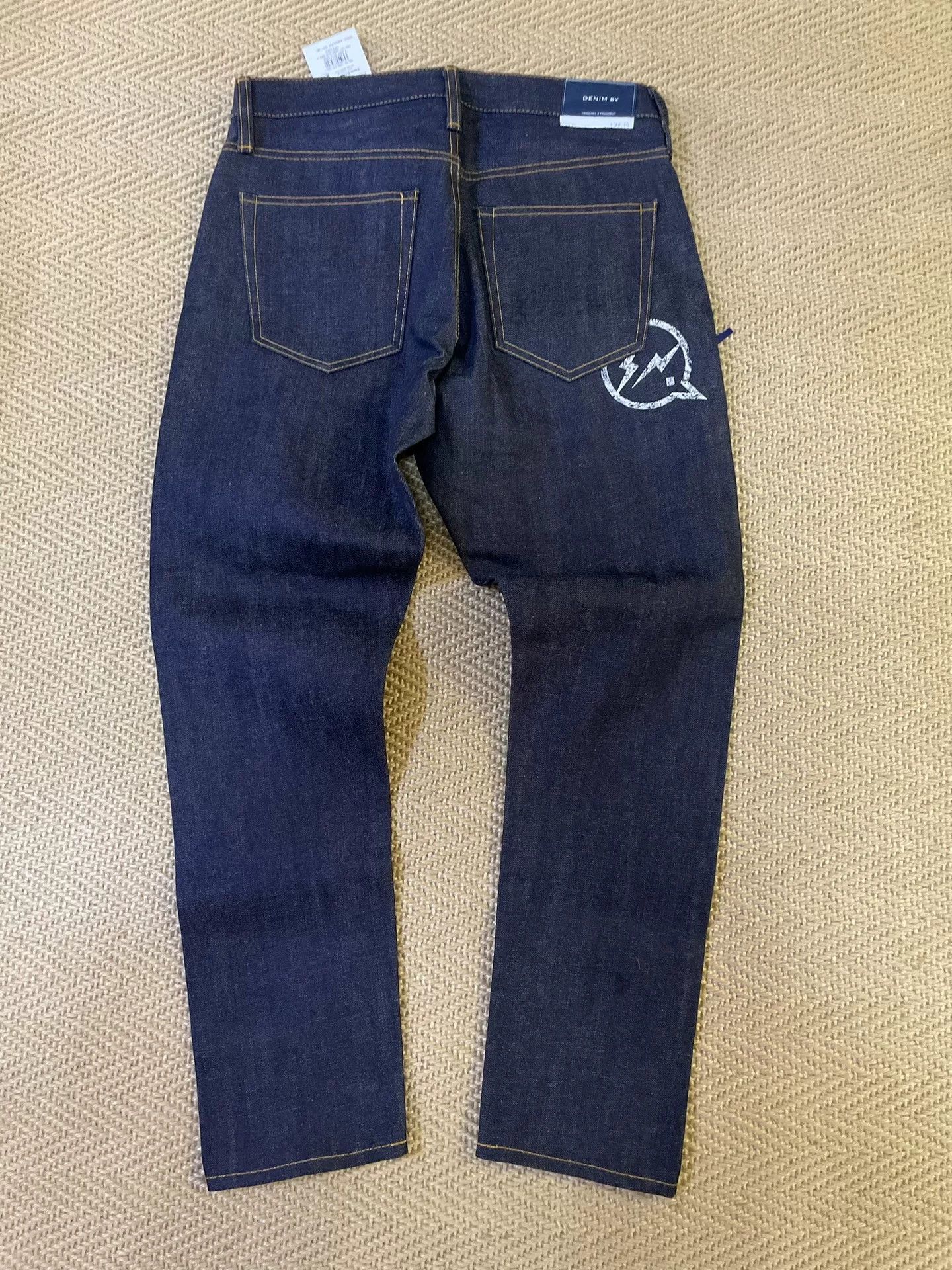 Fragment Design denim by vanquish & fragment embroidered jeans Size US 30 / EU 46 - 1 Thumbnail