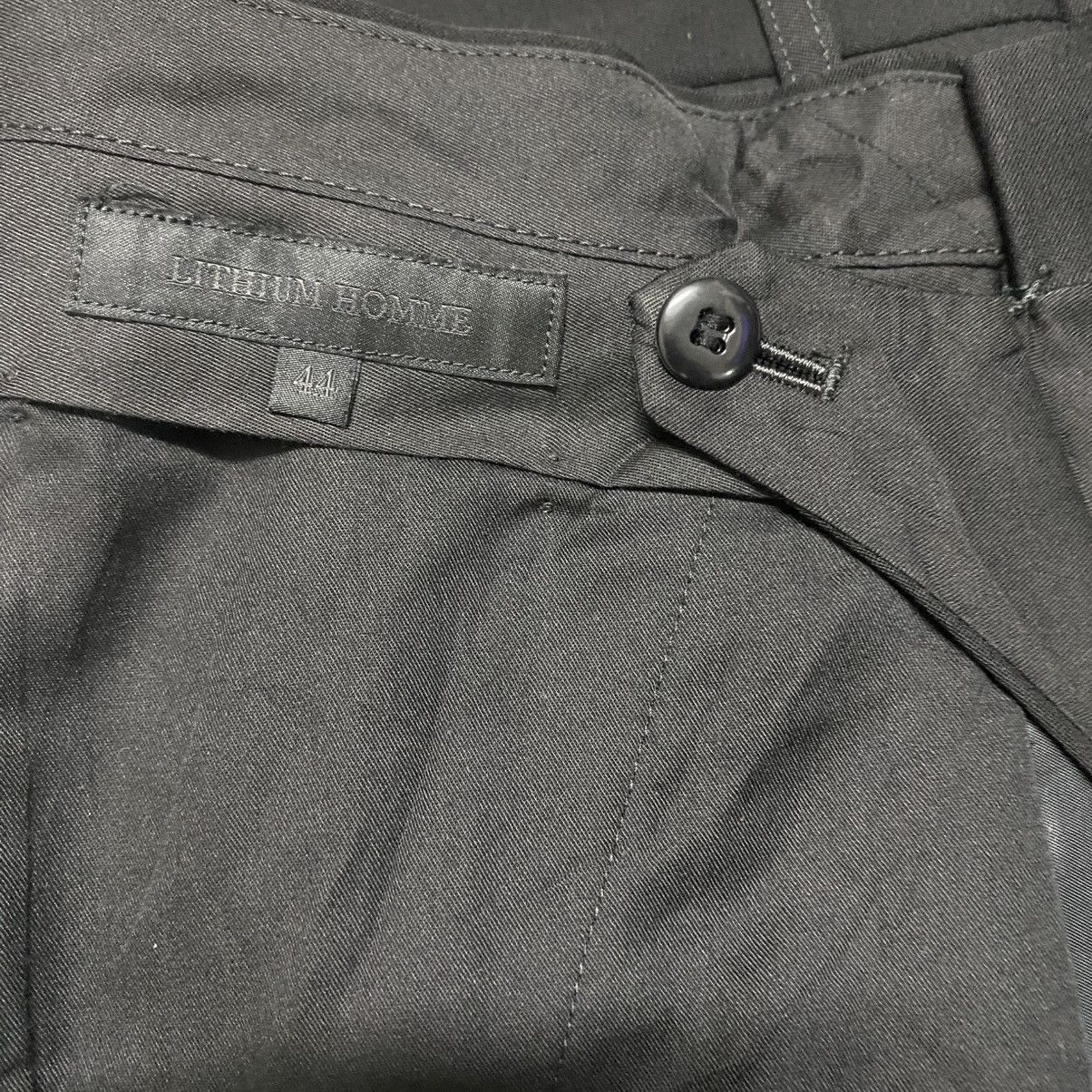 Japanese Brand Lithium Homme Virgin Wool Trousers Slim Low Rise Size US 29 - 21 Thumbnail