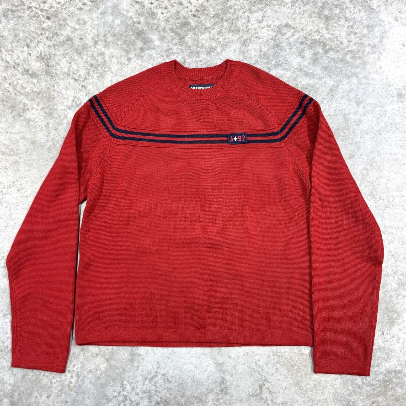 Abercrombie & Fitch Vintage Abercrombie & Fitch Sweater Mens M Striped Crewneck Pullover 90s Red Knit Camber Size US M / EU 48-50 / 2 - 3 Thumbnail