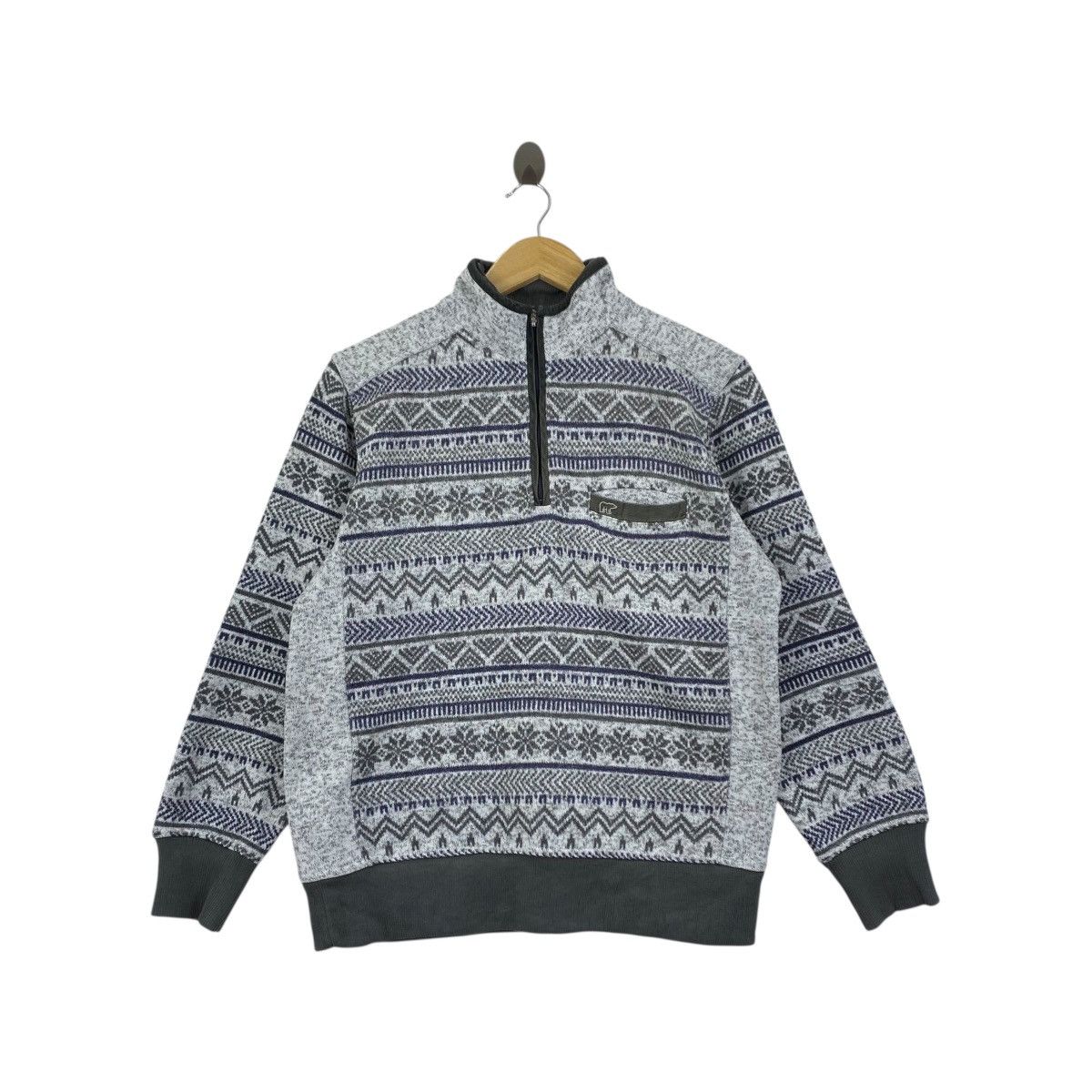 Golden Bear GOLDEN BEAR USA Native Navajo Aztec Overprint Half Zipper Size US M / EU 48-50 / 2 - 1 Thumbnail