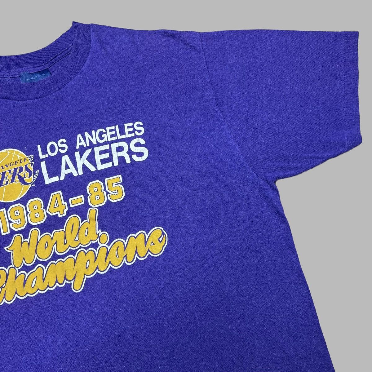 NBA × Vintage Vintage 1985 NBA Los Angeles Lakers World Champions Tee Size US L / EU 52-54 / 3 - 6 Thumbnail