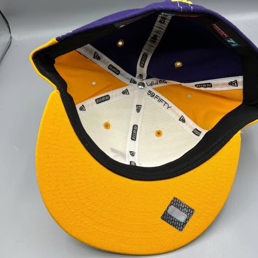 New Era Los Angeles LA Lakers Hat Men 7 5/8 Gary Payton NBA Fitted Size ONE SIZE - 4 Thumbnail