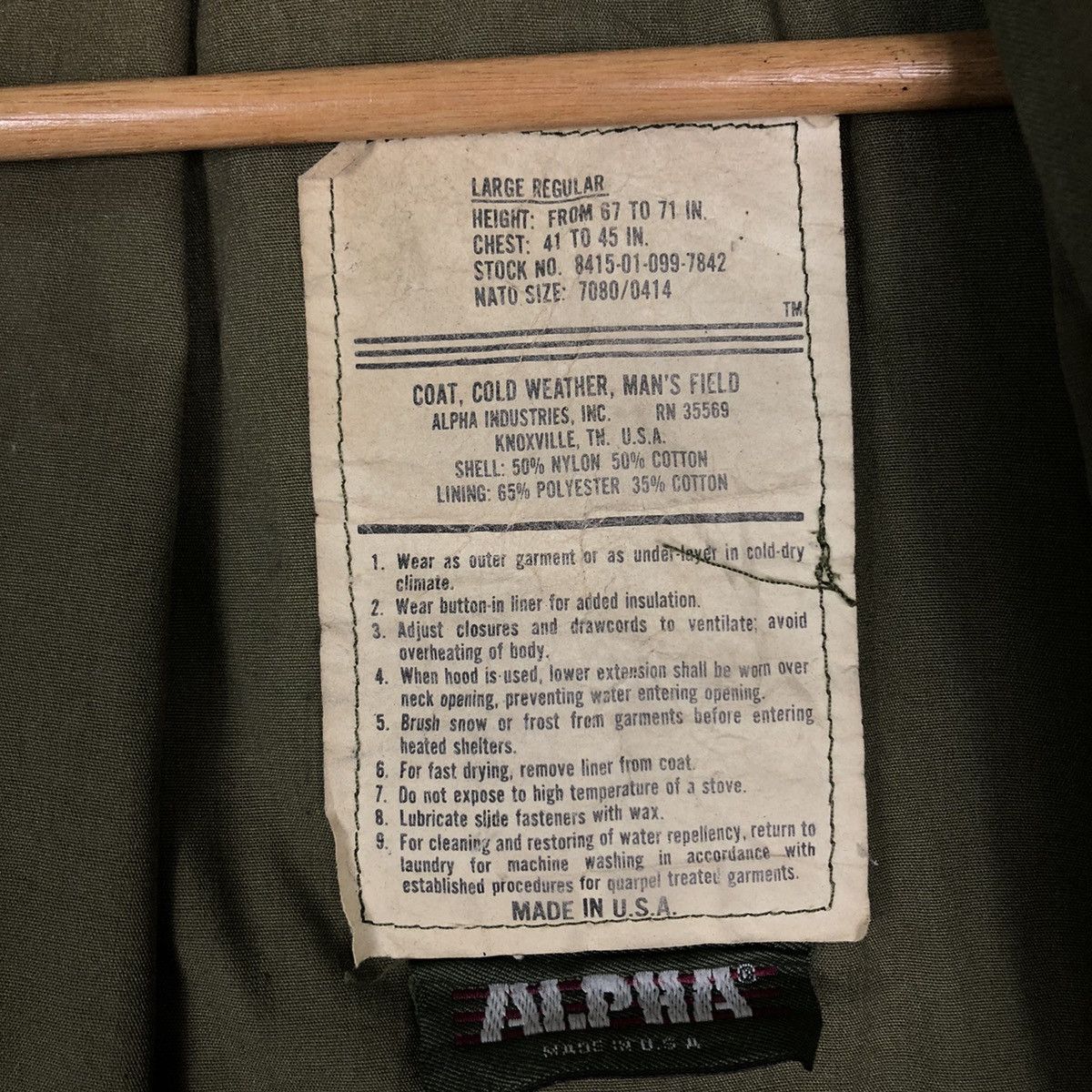 Alpha Industries 🔥Vintage Chore Inspector Cargo Multi Pocket Made in USA Size US L / EU 52-54 / 3 - 18 Thumbnail