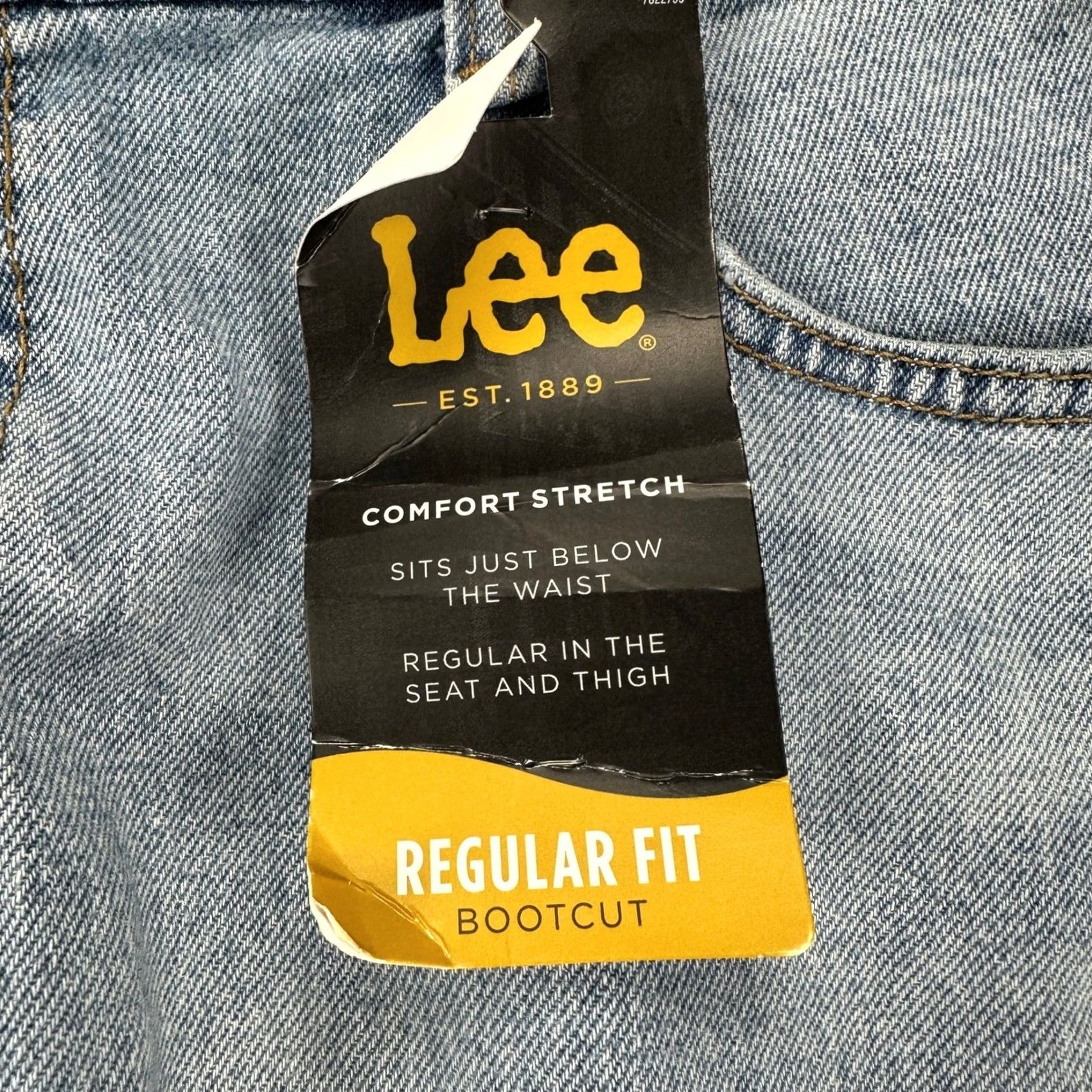 Lee Lee Jeans Bootcut Mens 38X32 Blue Regular Fit Comfort Stretch Denim 5 Pocket NEW Size US 38 / EU 54 - 2 Thumbnail