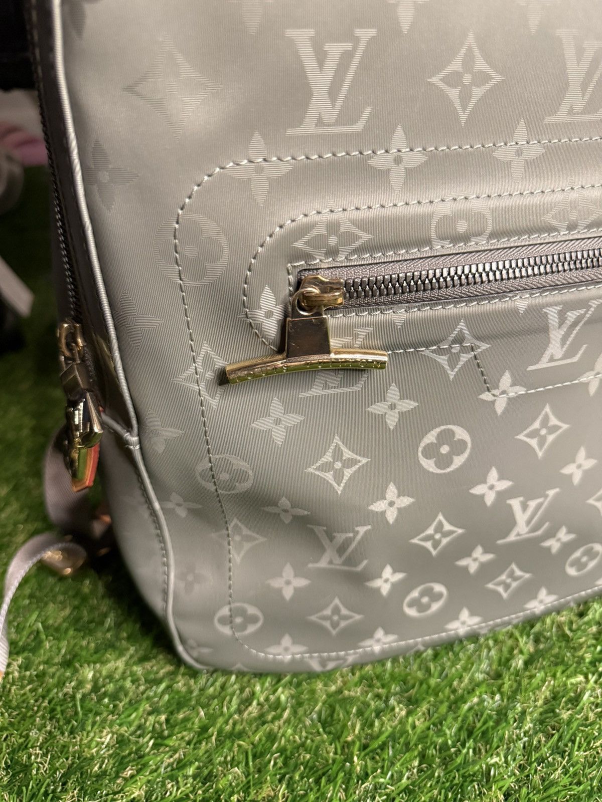 Louis Vuitton GRAIL 🦄📜 LV ~ Kim Jones Era Titanium Monogram Backpack Size ONE SIZE - 12 Thumbnail