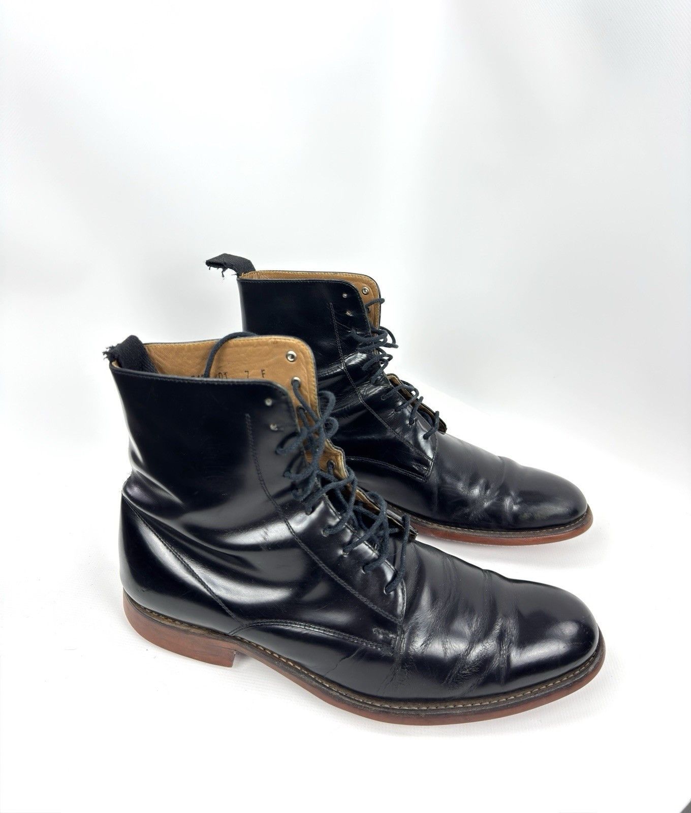 Grenson Grenson Black Leather Lace Up Boots UK 7 F Dress Ankle Boots Size US 8 / EU 41 - 4 Thumbnail