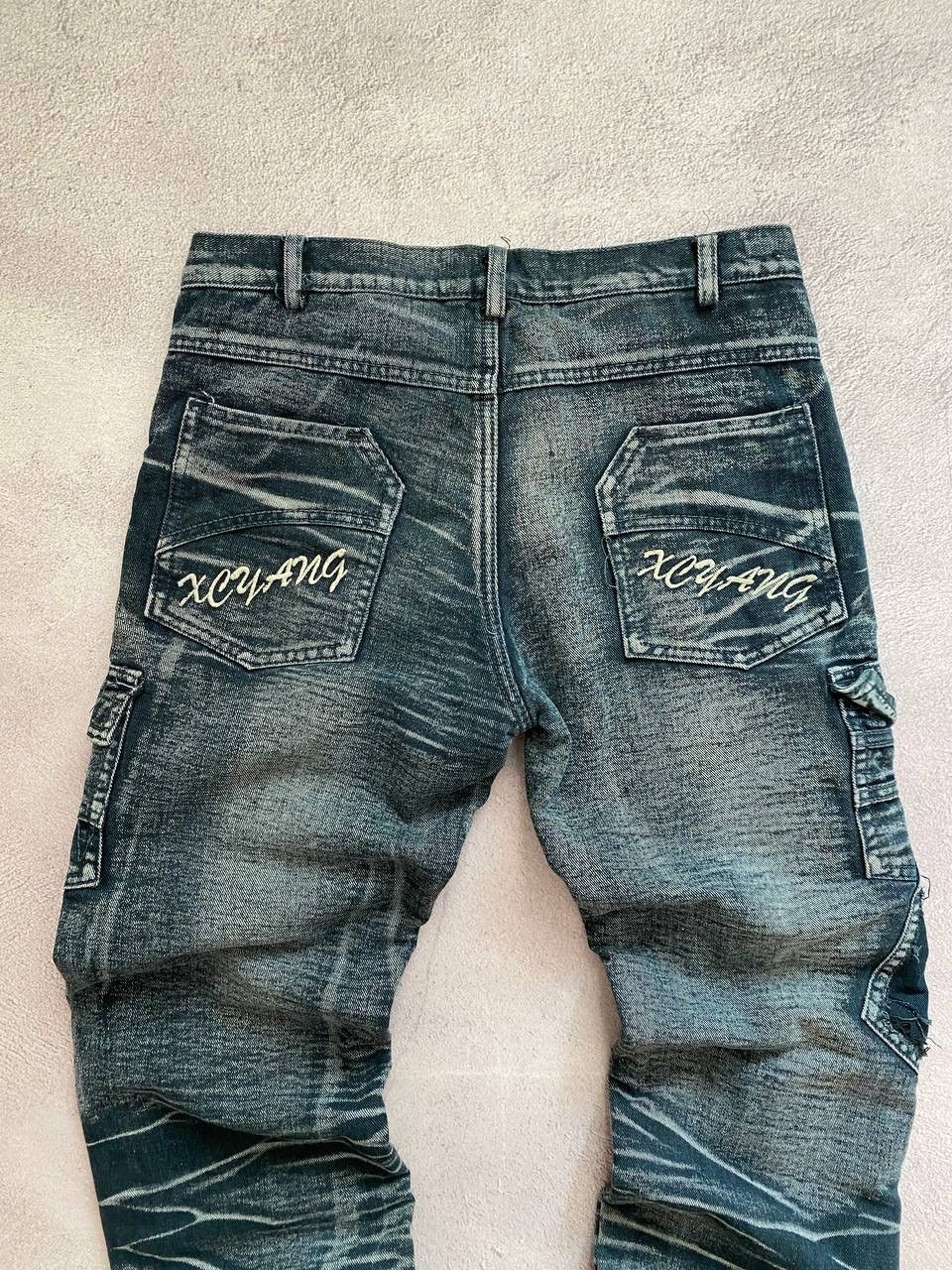 Vintage Dirty pants Faded Crash denim thrashed y2k distressed jeans Size US 29 - 8 Thumbnail