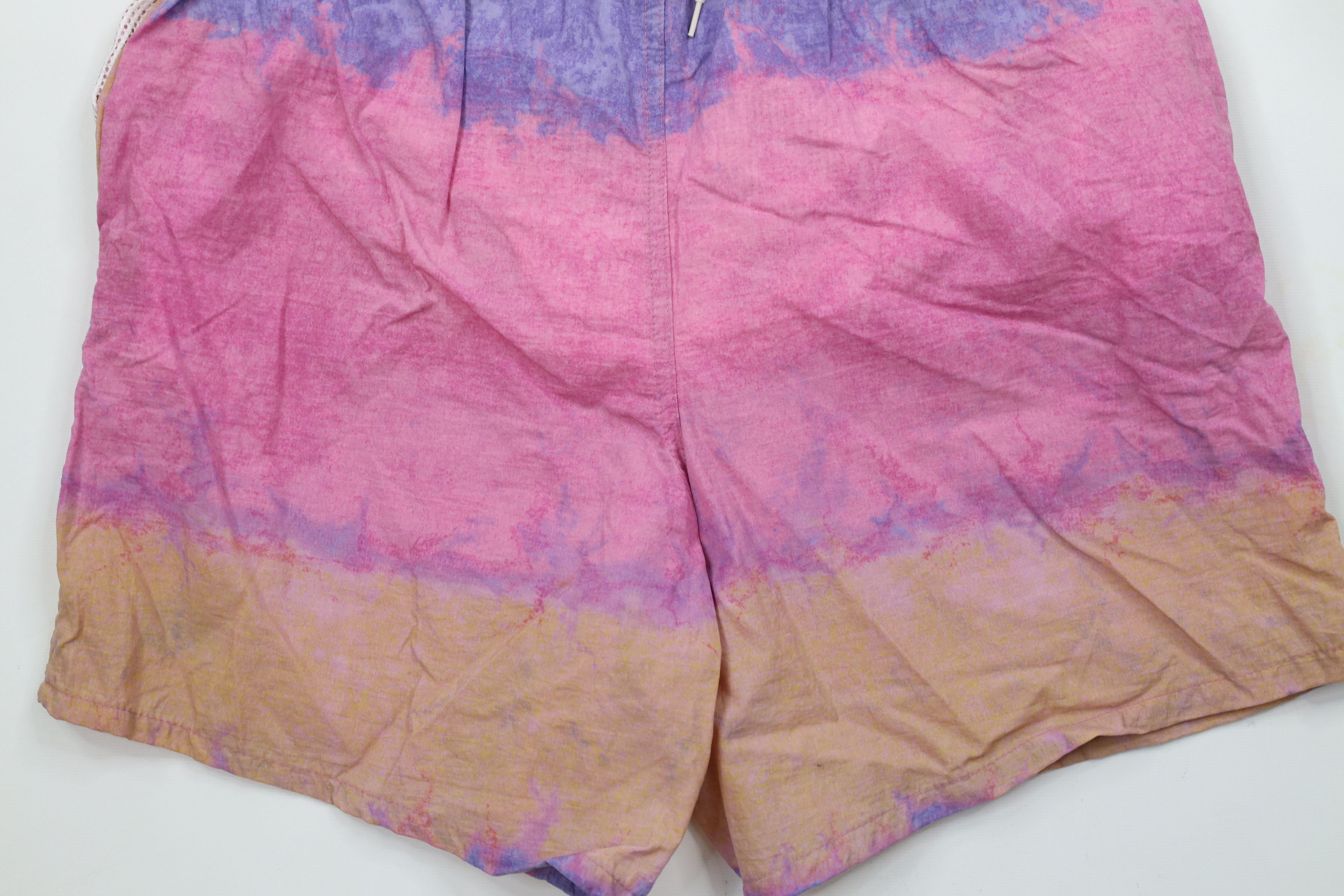 Vintage Vintage 90s Streetwear Wash Tie Dye Lined Beach Swim Shorts Size US 32 / EU 48 - 12 Thumbnail
