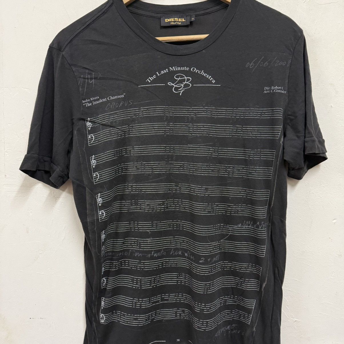 Diesel Diesel Tshirt orchestra Mozart Size US M / EU 48-50 / 2 - 4 Thumbnail