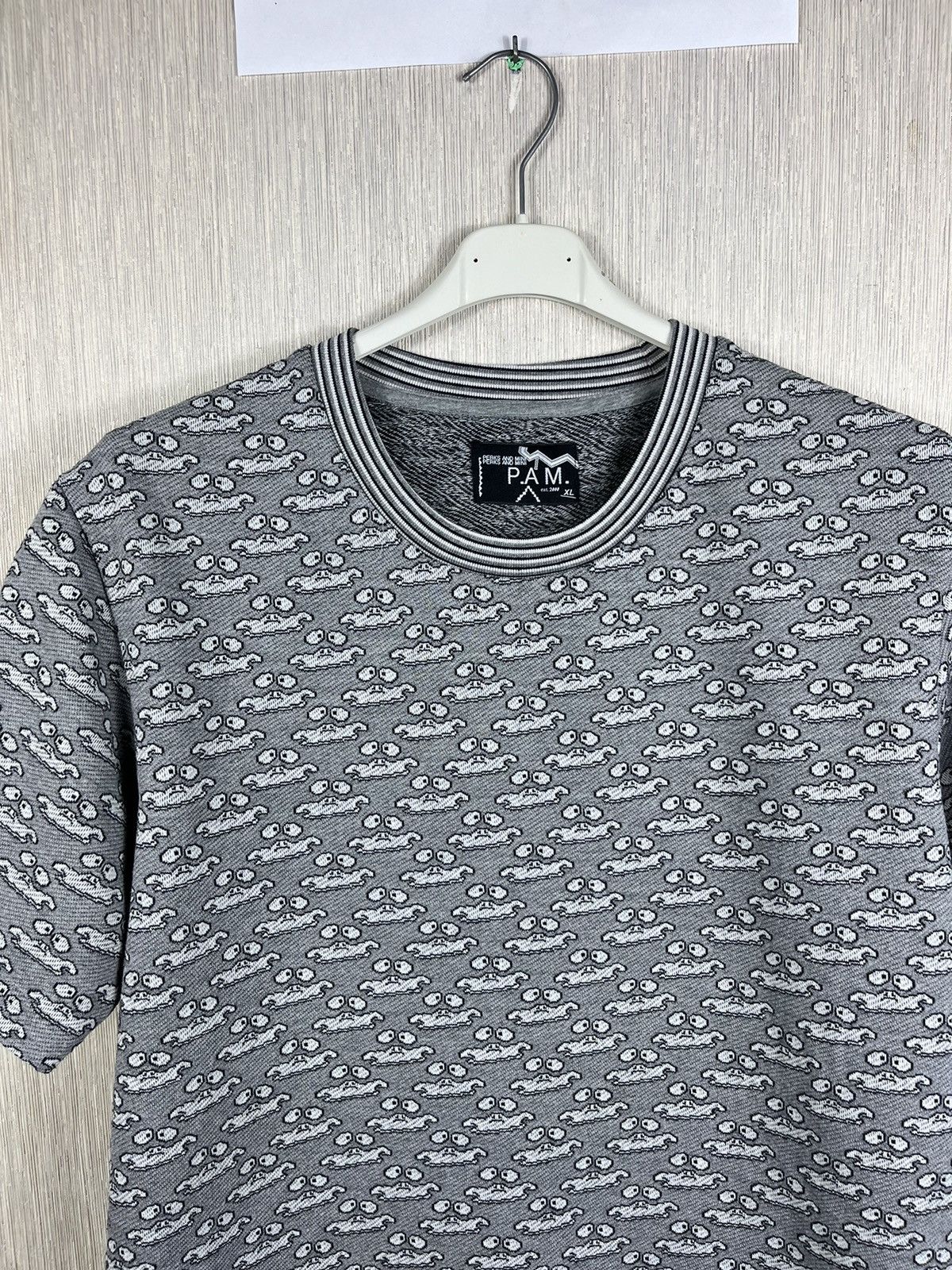 Perks And Mini PAM Perks and Mini monogram knitted tee t-shirt ghost print Size US XL / EU 56 / 4 - 4 Thumbnail