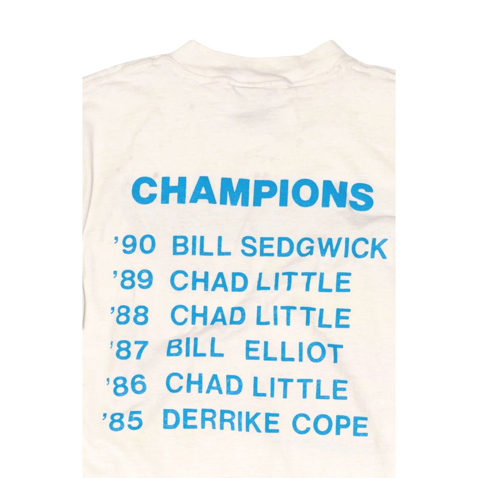 Vintage VINTAGE Motorcraft 500 Champions Single Stitch T-Shirt White Unisex Adults XL Short Sleeve 1991 1990s Mens Womens Boys Girls Size US XL / EU 56 / 4 - 4 Thumbnail