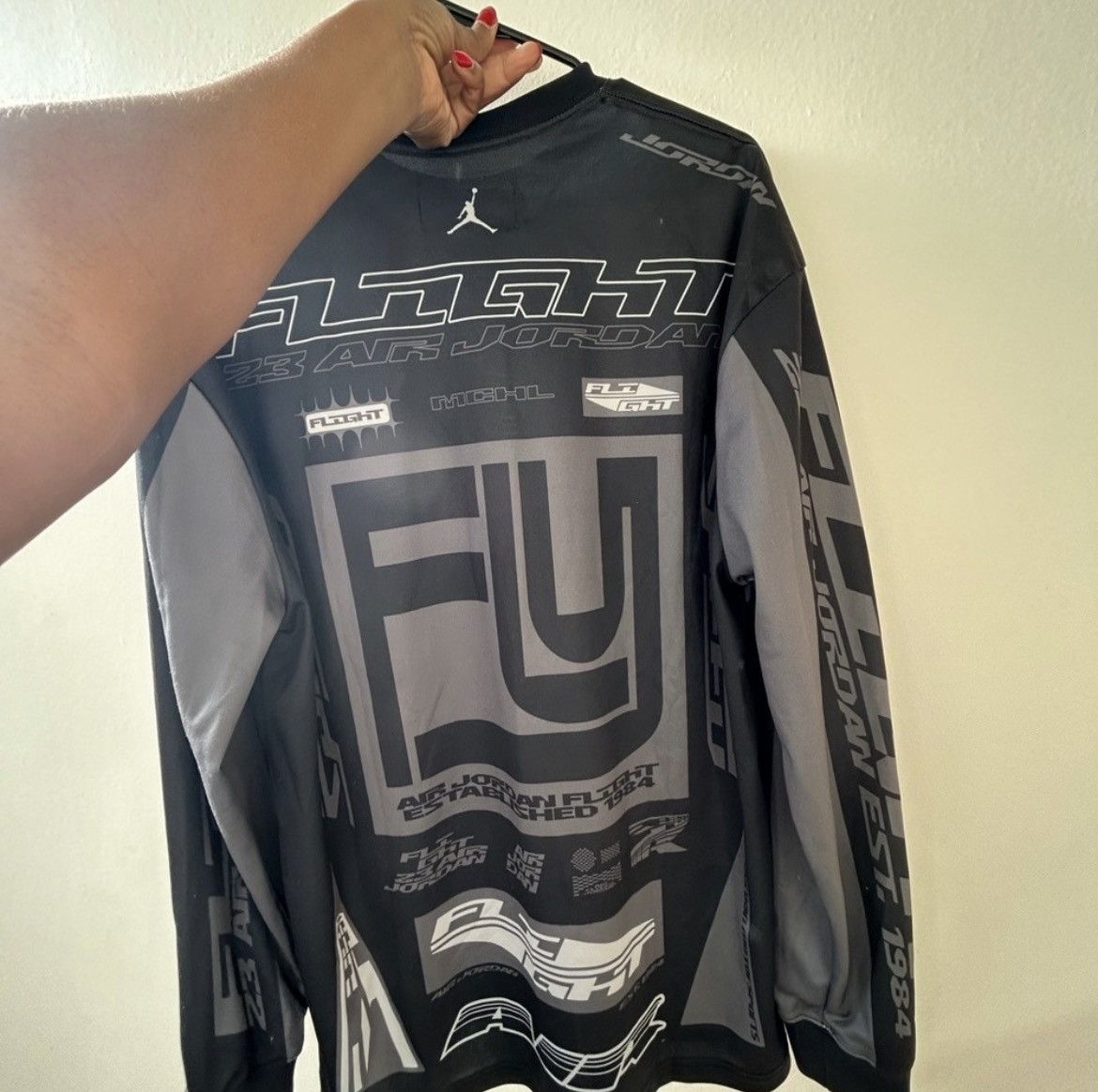 Jordan Brand Jordan MVP Oversized Long Sleeve Moto Shirt - Small Size US S / EU 44-46 / 1 - 2 Thumbnail