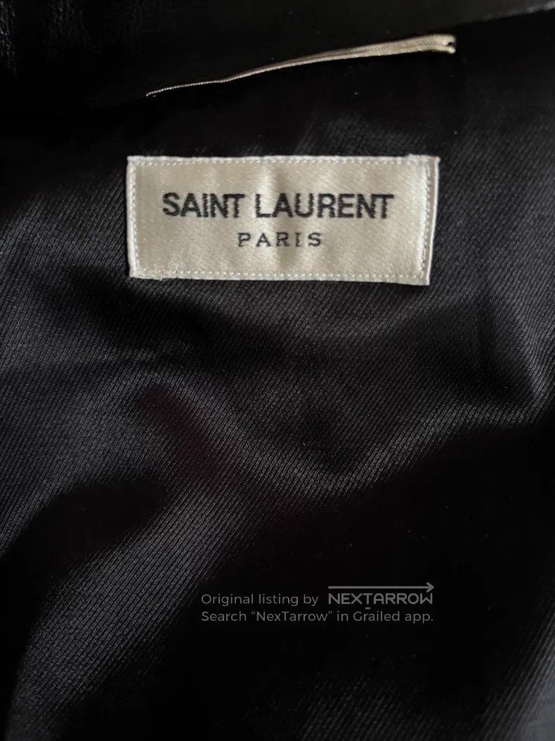 Saint Laurent Paris Saint Laurent Paris Stand Collar Double Zip Leather Jacket Size US M / EU 48-50 / 2 - 7 Thumbnail
