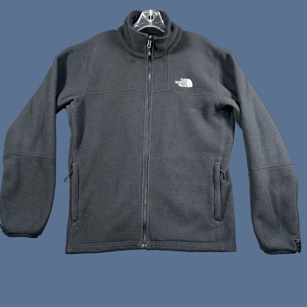 The North Face The North Face Mens Full Zip Waffle Knit Jacket Medium Black Thermal Size US M / EU 48-50 / 2 - 1 Thumbnail