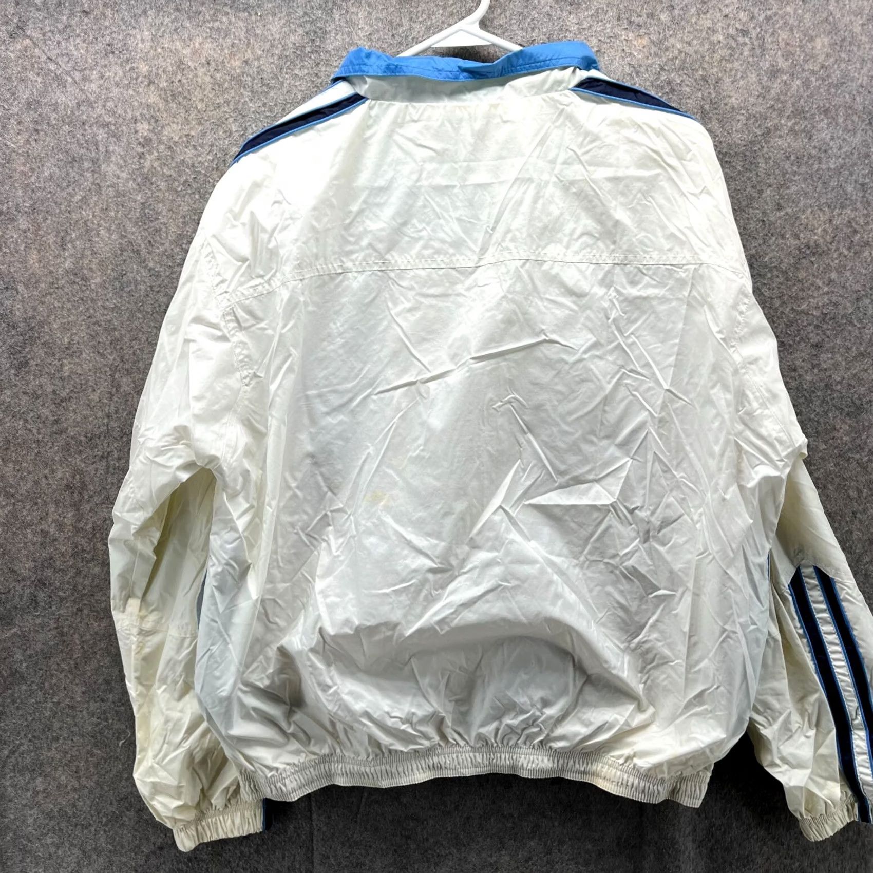 Wilson VINTAGE Wilson Jacket Mens M White Full Zip Track Windbreaker Nylon 90s 80s Y2K Size US M / EU 48-50 / 2 - 2 Thumbnail