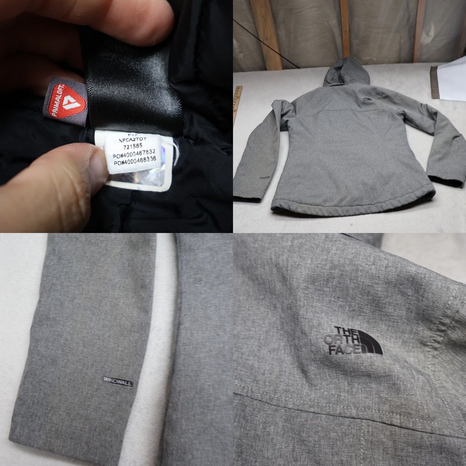 The North Face The North Face Women Small Gray Apex Elevation Insulated Hooded Windwall Jacket Hike Size S / US 4 / IT 40 - 8 Thumbnail