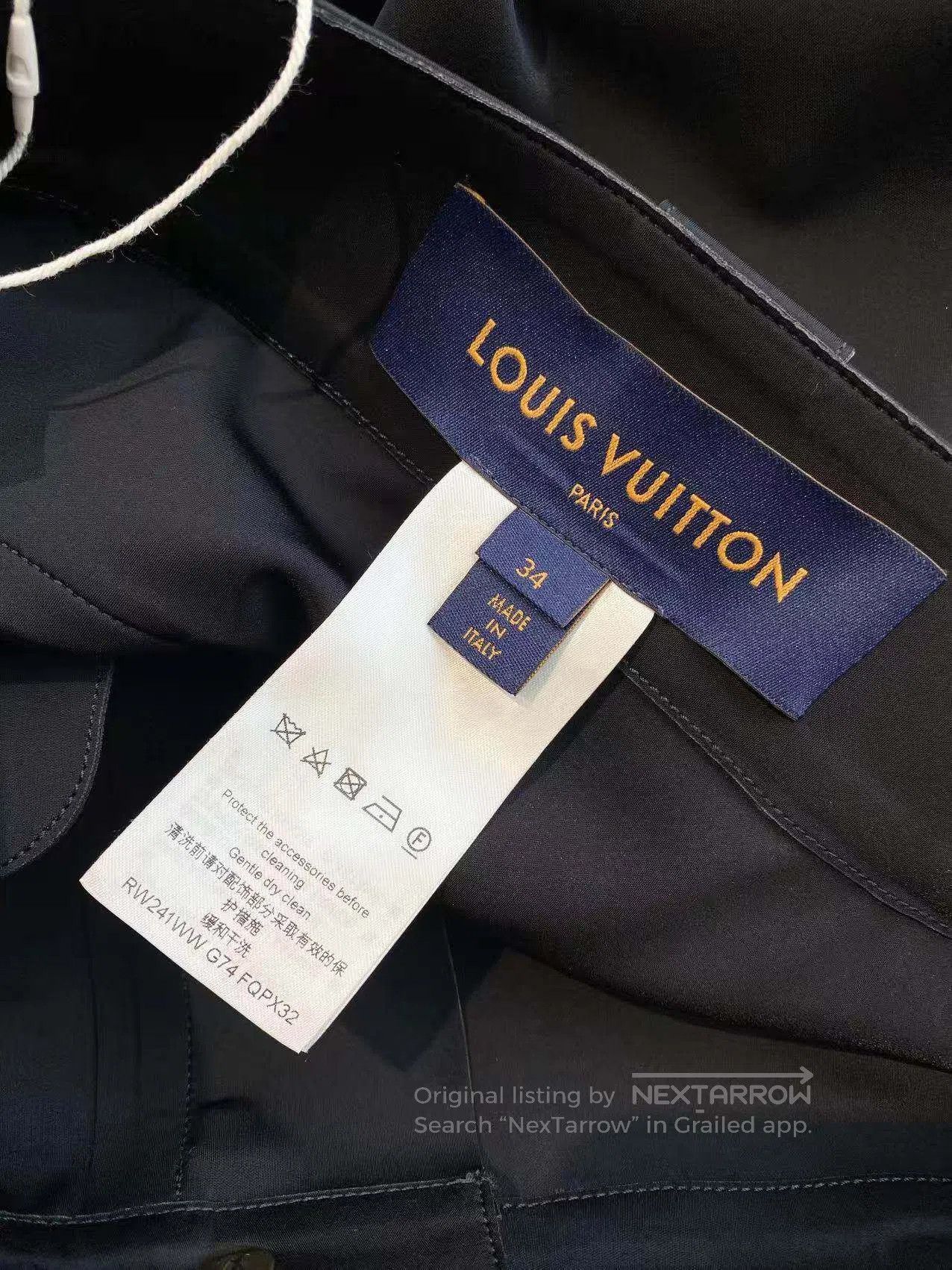 Louis Vuitton Louis Vuitton Black gold-buttoned cargo trousers| Size 42" / US 20 - 5 Thumbnail