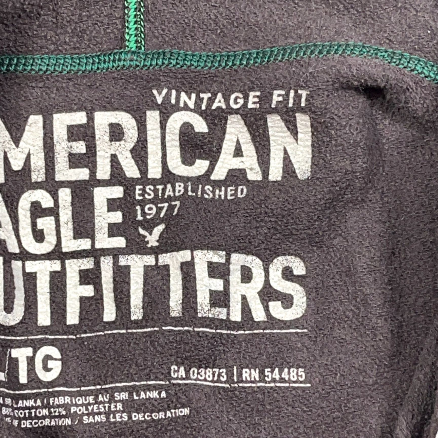 American Eagle Outfitters VINTAGE American Eagle Outfitters Hoodie XL Men Brown Full Zip Jacket 2000s Grunge Fade Logo Graphic Print All Seasons Hooded Casual Sportswear Mens Size US XL / EU 56 / 4 - 5 Thumbnail