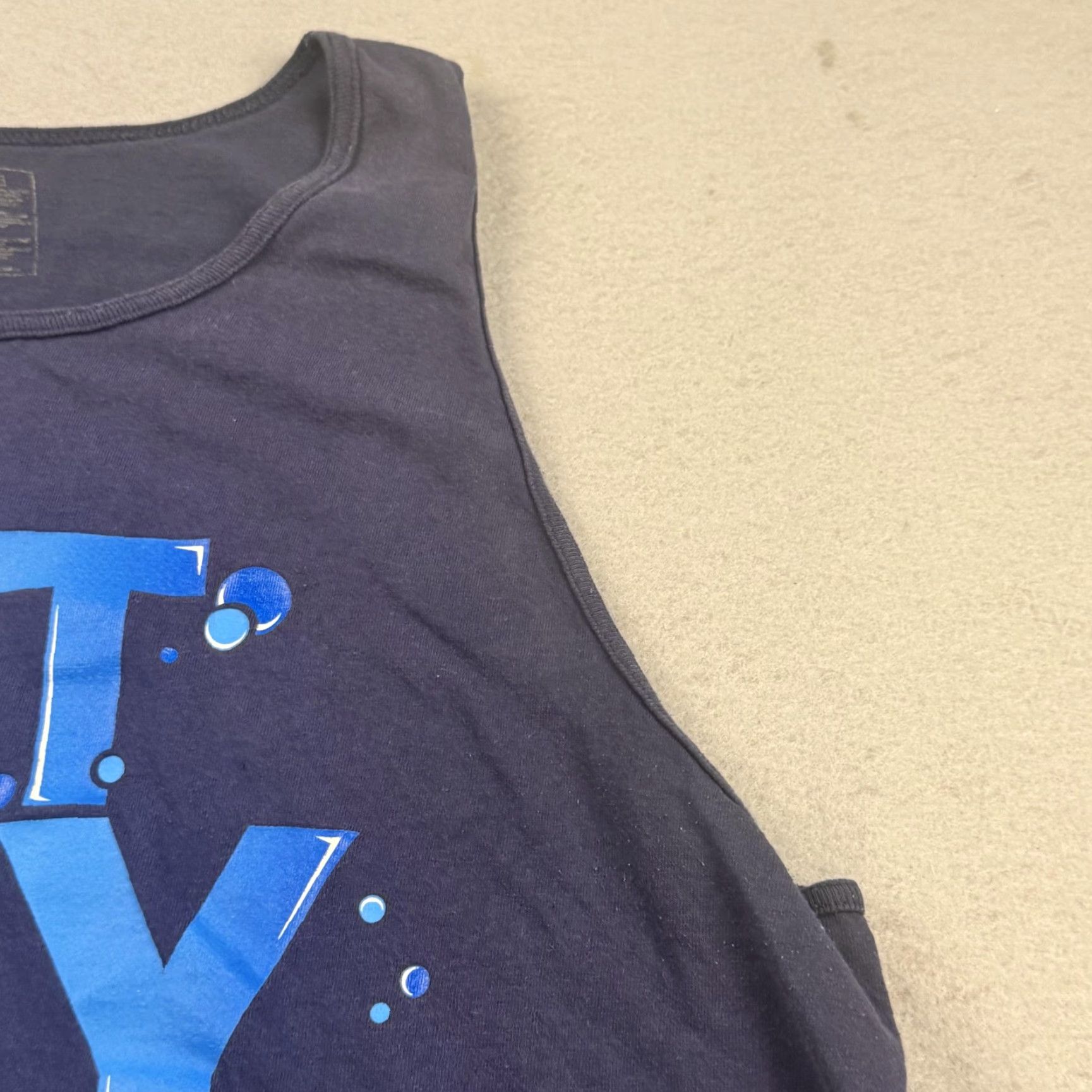 Nike Nike Tank Top Shirt Mens Large Navy Eat My Bubbles Graphic Sleeveless Athletic Size US L / EU 52-54 / 3 - 4 Thumbnail