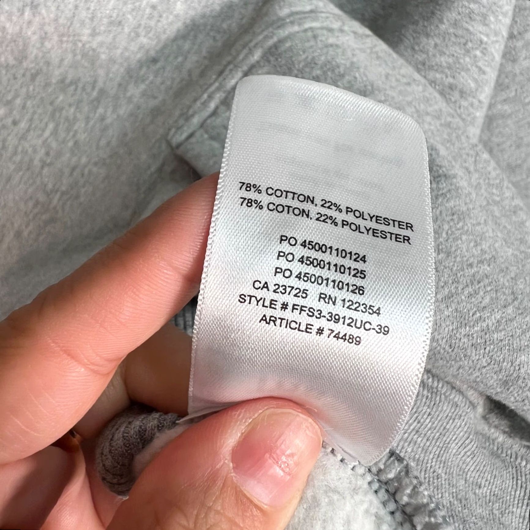 TNA TNA Womens Hoodie Size 2 Gray Sweatshirt W/ Floral Embroidery Cotton Blend Size XS / US 0-2 / IT 36-38 - 4 Thumbnail