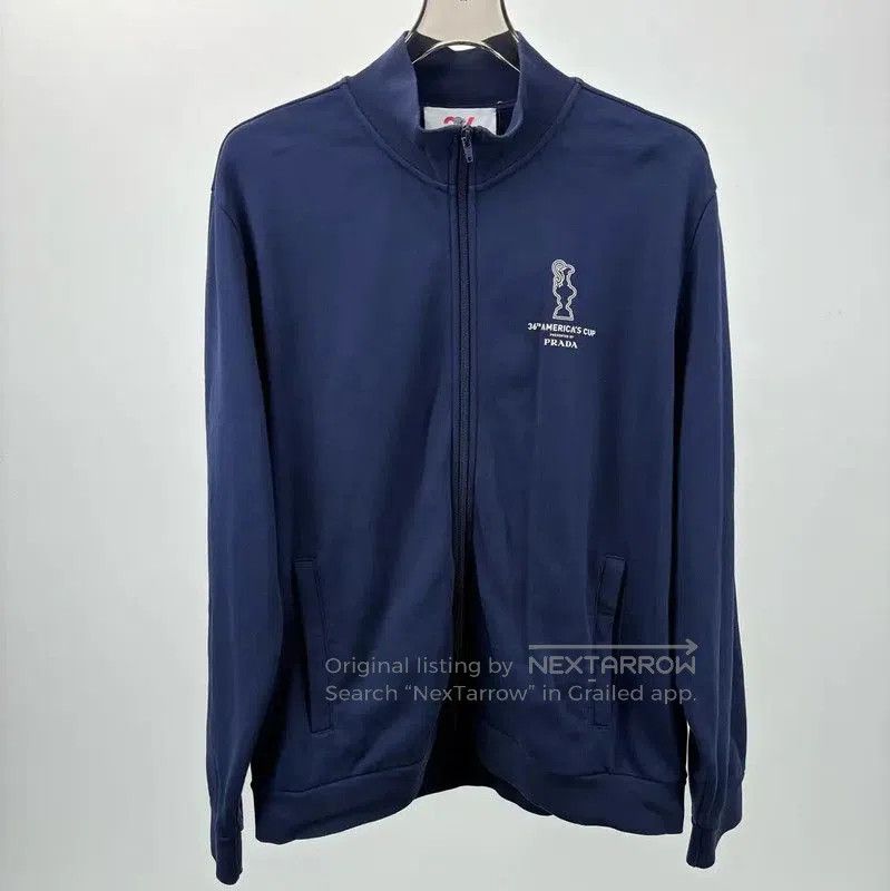 Prada Prada Blue Zip-Up Jacket for Men. Size US XL / EU 56 / 4 - 1 Thumbnail