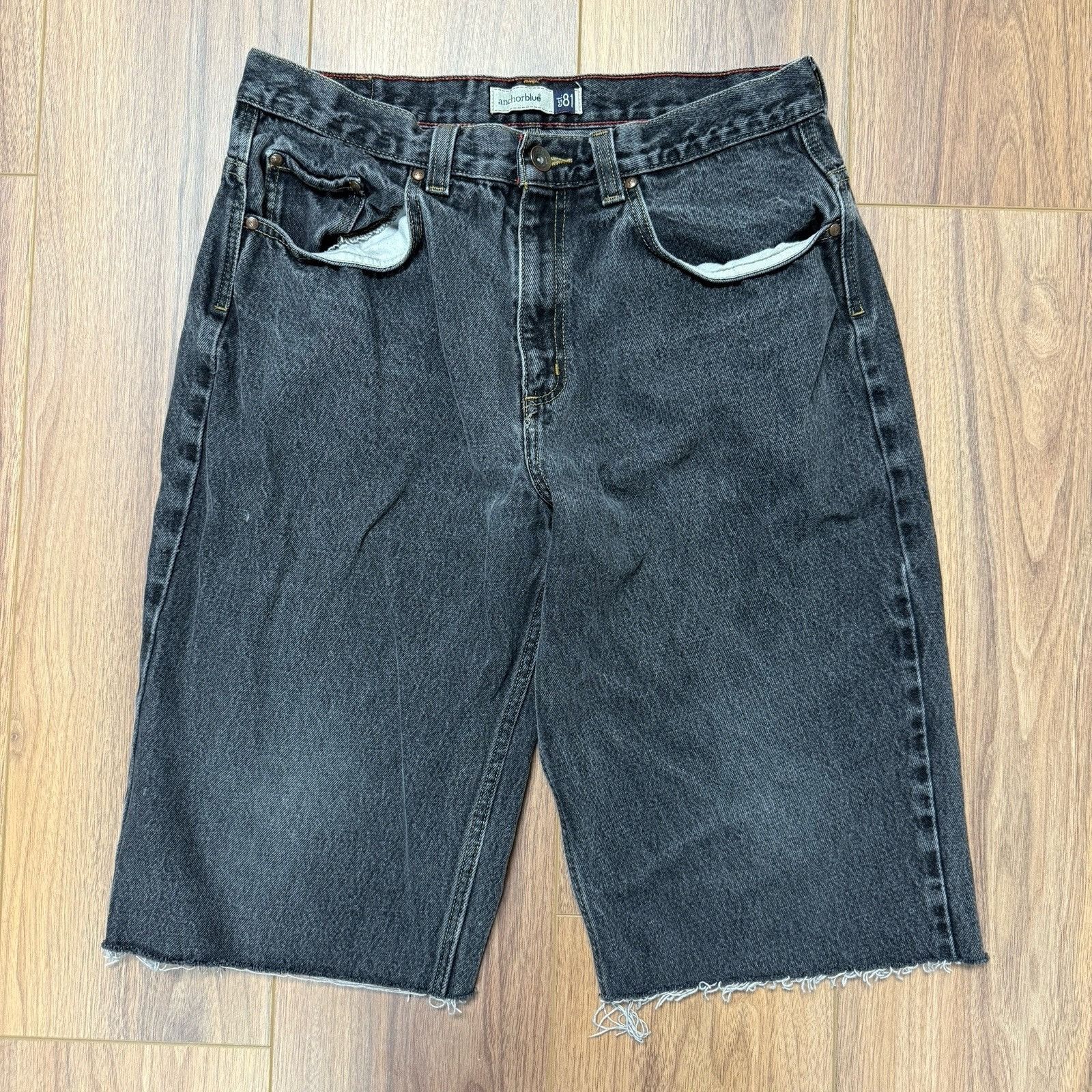 Anchor Blue Vintage Anchor Blue Baggy Jean Shorts Mens 34 (33x14.5) Fade Size US 34 / EU 50 - 1 Thumbnail