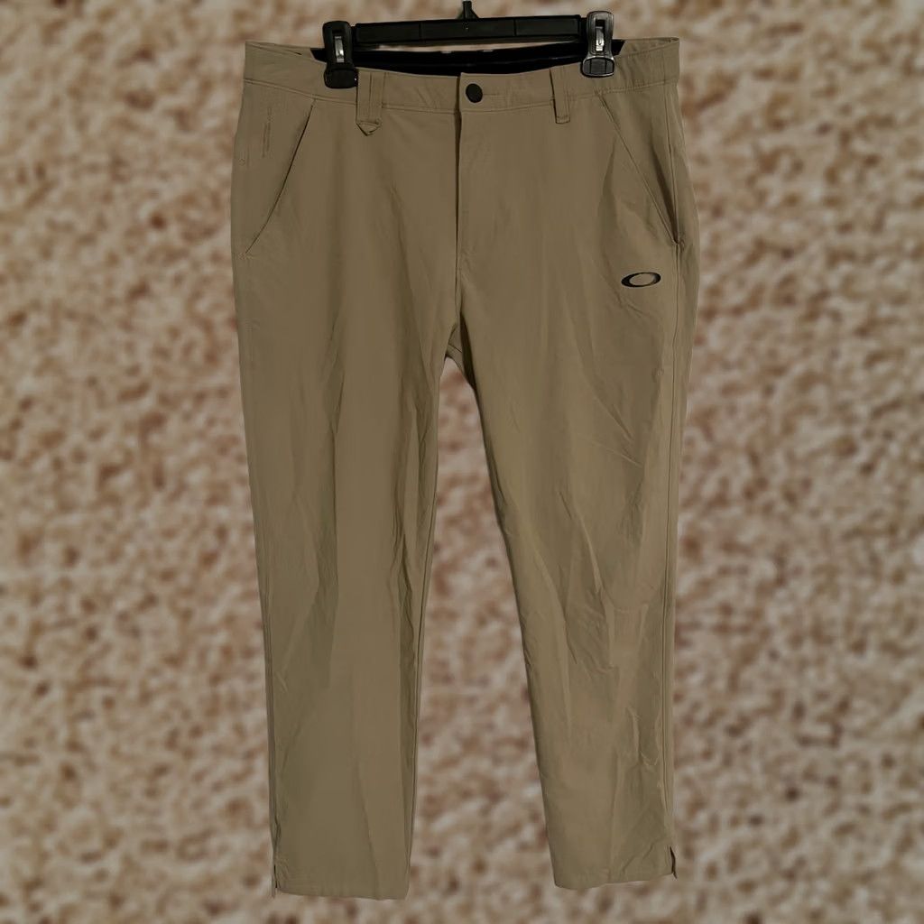 Oakley Oakley Take Pro Pants Khaki Beige Performance Athletic Golf Pants Men's 34x32 Size US 34 / EU 50 - 1 Thumbnail