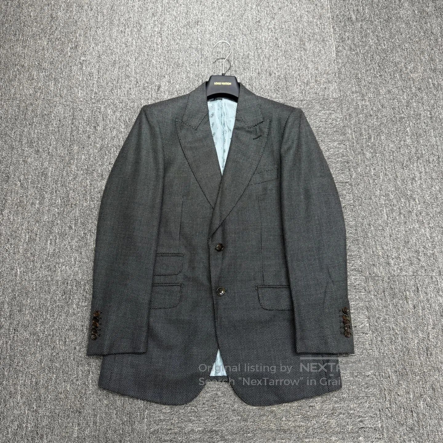 Gucci Guicci Embroidered Magician Wool Suit Jacket| Size 48R - 1 Thumbnail