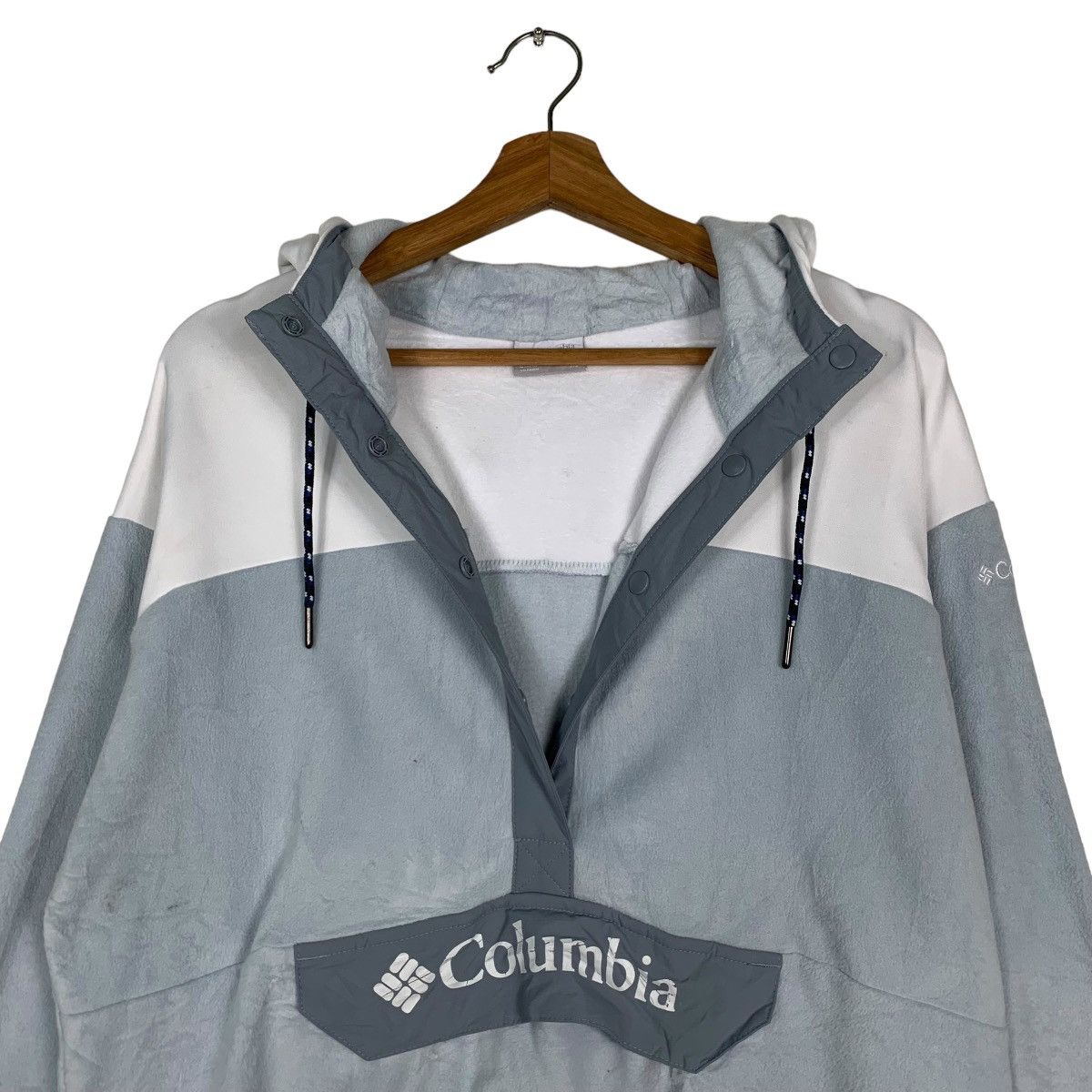Columbia COLUMBIA Big Logo Half Button Fleece Hoodies #0007-C1 Size US XL / EU 56 / 4 - 2 Thumbnail