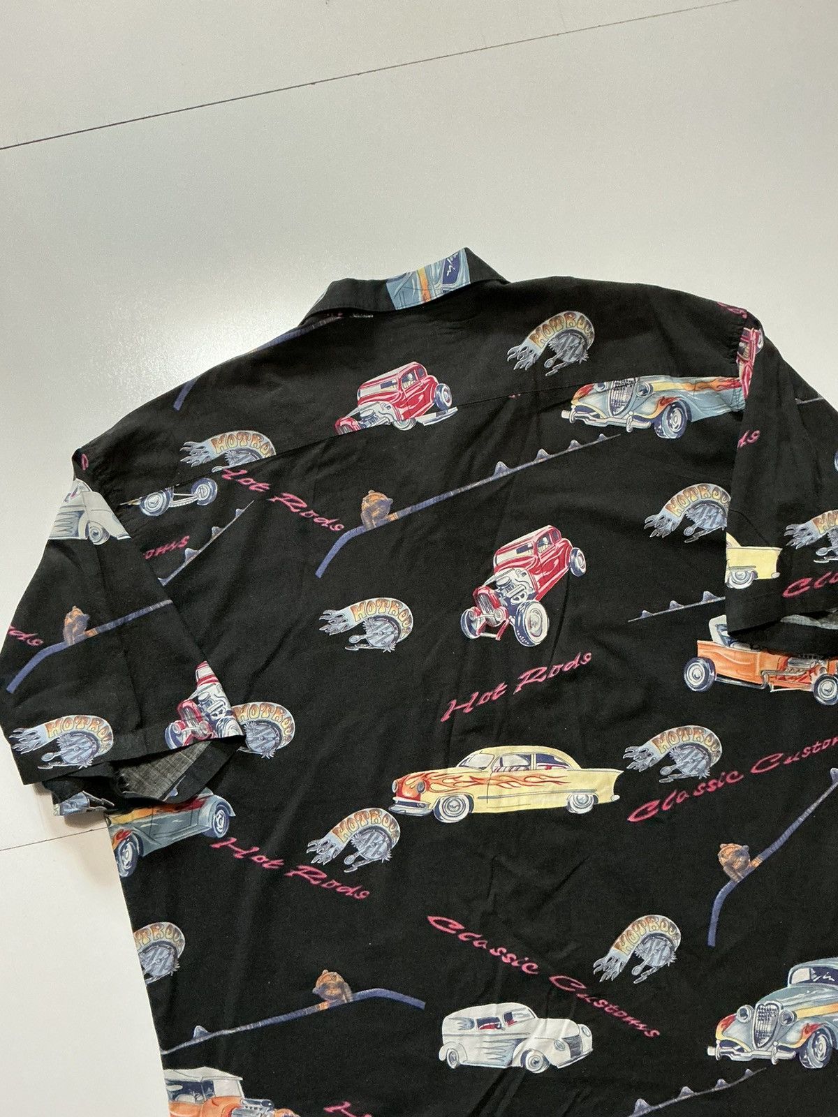 Vintage Vintage Bluewater Wear Hot Rods Cars Racing Hawaiian Shirt Size US XXL / EU 58 / 5 - 4 Thumbnail