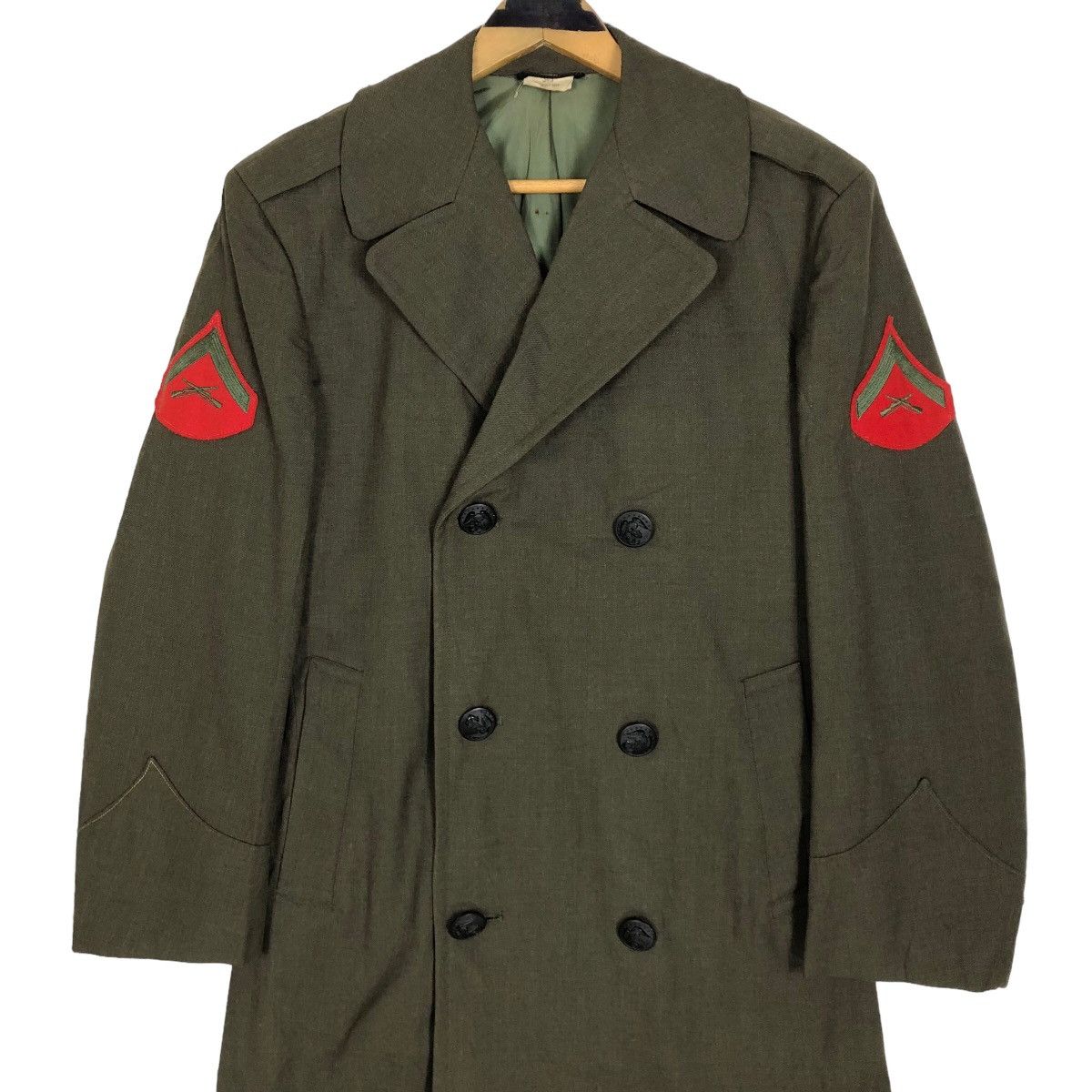 Vintage Vintage 70s United States Marine Corps Wool Trench Coat Size US S / EU 44-46 / 1 - 3 Thumbnail