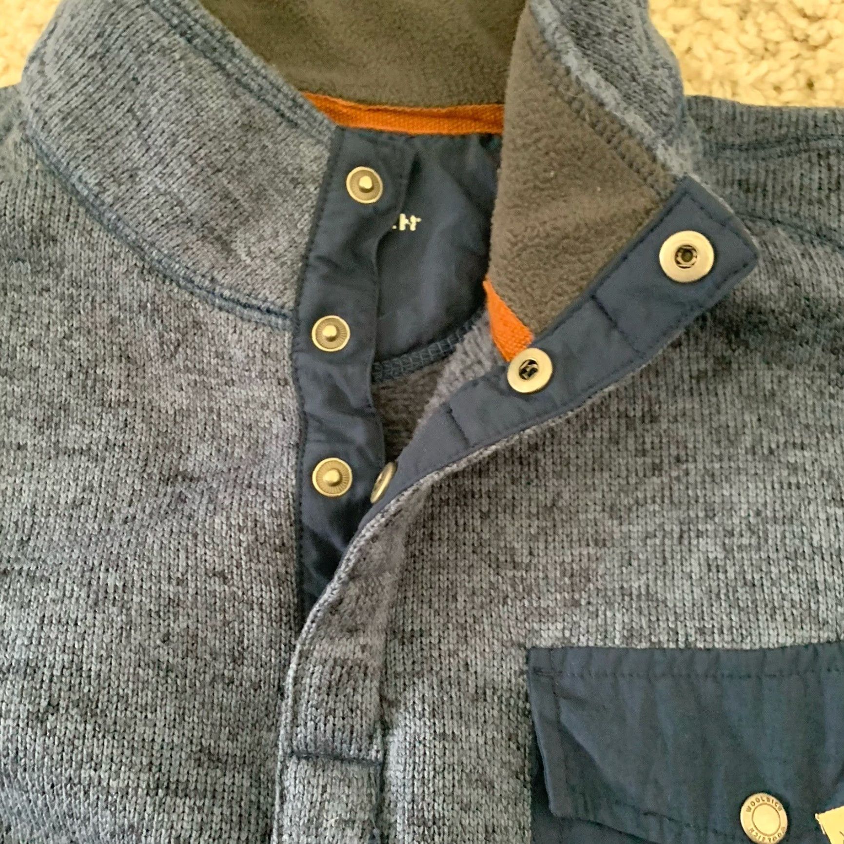 Vintage VINTAGE Woolrich Sweater Mens M Blue 1/4 Zip Mock Neck Pockets Logo Pullover Knit Outdoor Outdoor Mens Standard Regular 1/4 Zip 23.5x28 Size US M / EU 48-50 / 2 - 4 Thumbnail