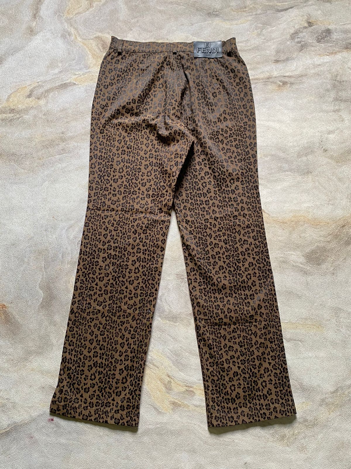 Vintage FENDI Leopard PANTS