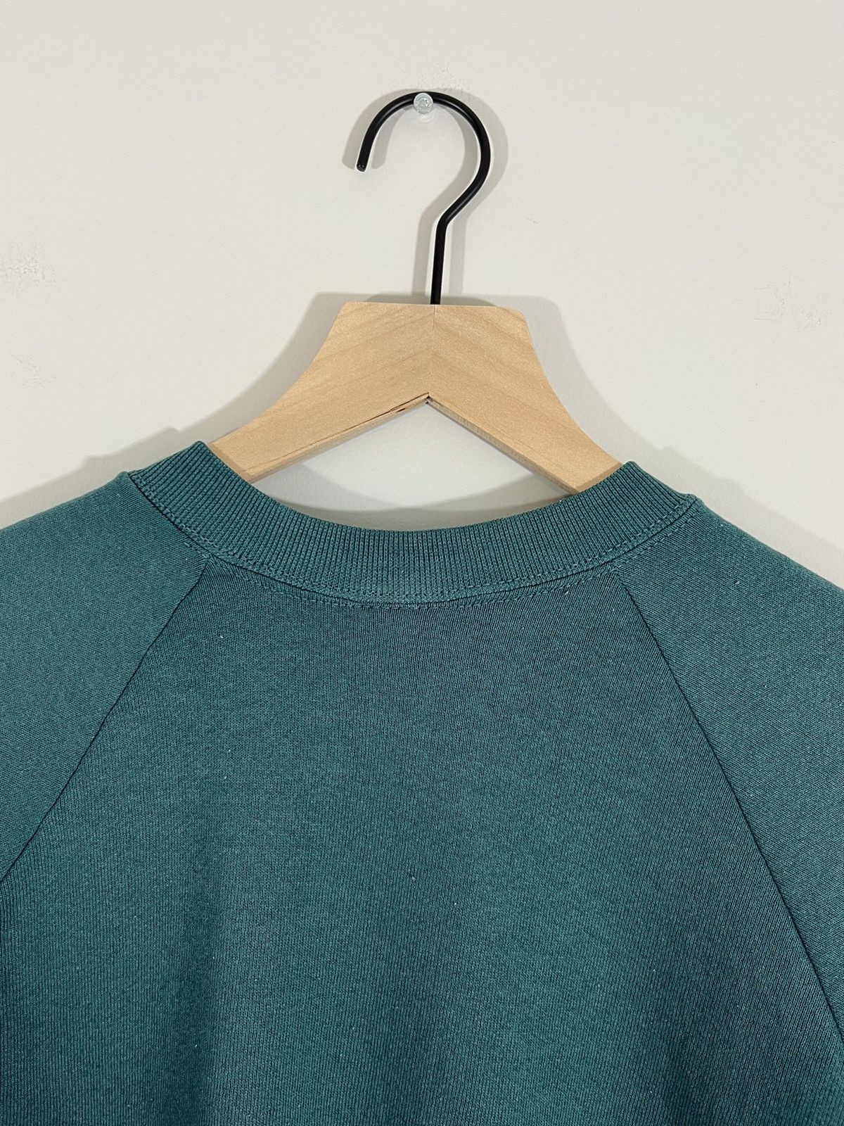 Vintage Retro Blank Faded Green Crewneck Size US S / EU 44-46 / 1 - 12 Thumbnail
