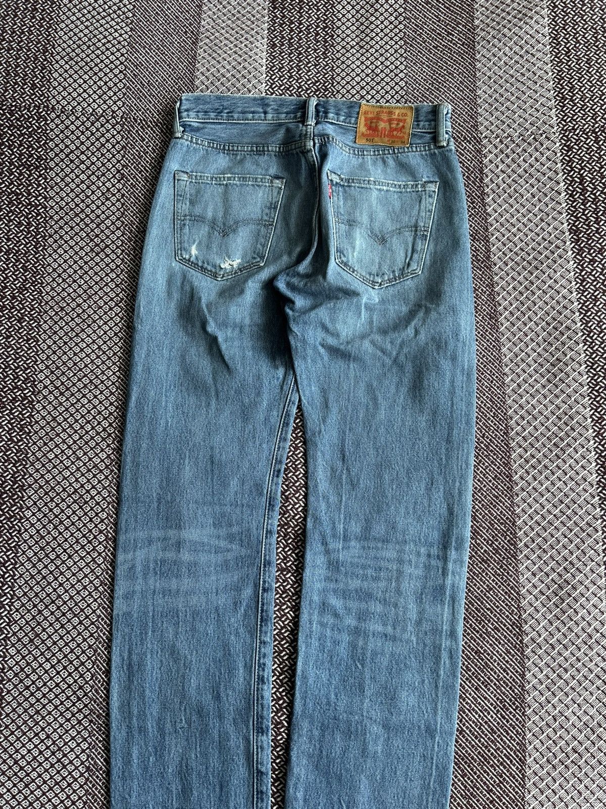 Levi's Vintage Levis 501 Wash Distressed Denim Jeans Size 30 Solid Size US 30 / EU 46 - 5 Thumbnail