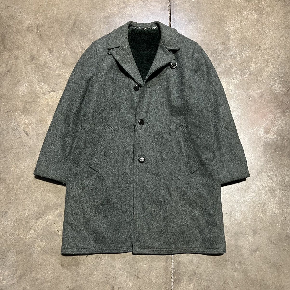 Vintage Vintage Wool Trench Long Coat Overcoat Western 60s 70s USA Size US M / EU 48-50 / 2 - 1 Thumbnail