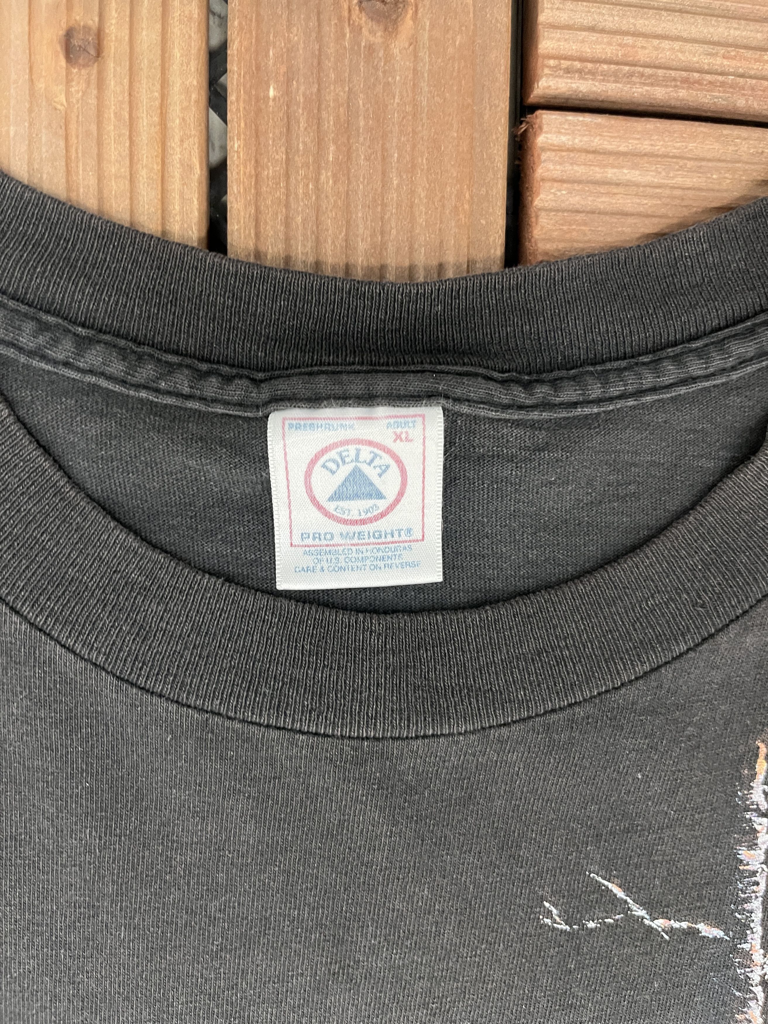 Vintage Wolves In The Forest Vintage Scenic Black T-Shirt Tee Size US XL / EU 56 / 4 - 5 Thumbnail
