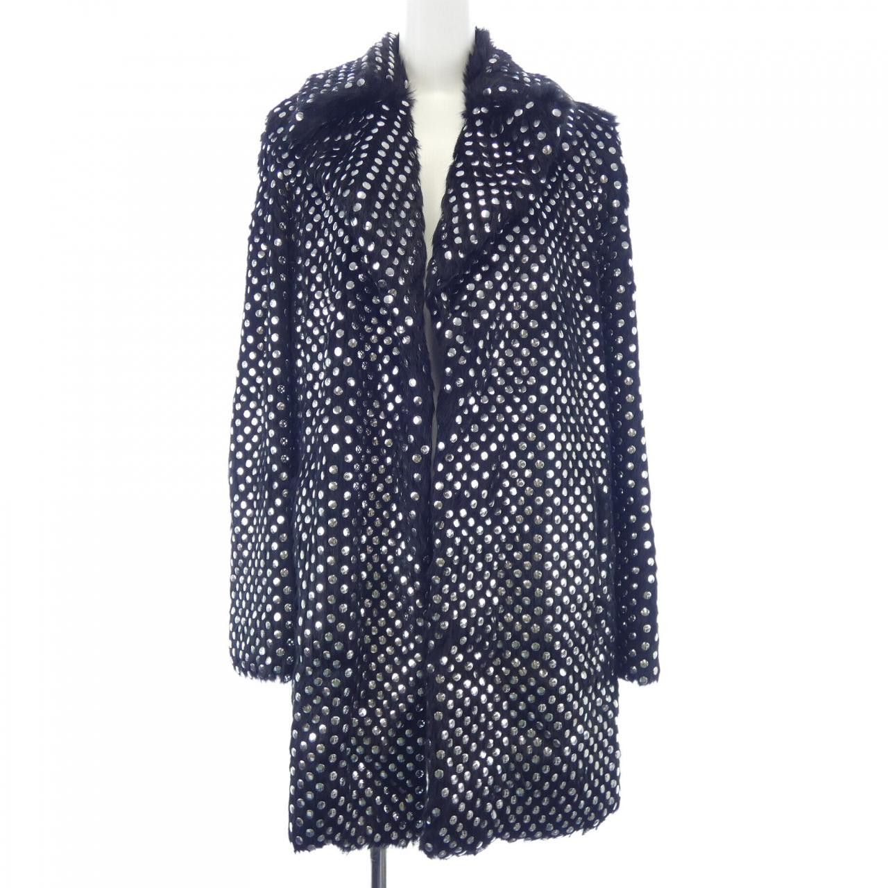 Celine Celine Celine Rabbit Coat Natural Material Outerwear 2D068437E DUTY FREE for USA Size ONE SIZE - 1 Thumbnail