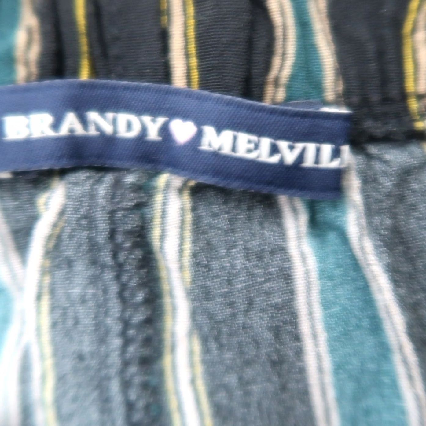 Brandy Melville VINTAGE Brandy Melville Pants Women S Black Striped Pull-on Ankle Skinny Viscose Bohemian Modern Casual Size 28" / US 6 / IT 42 - 4 Thumbnail