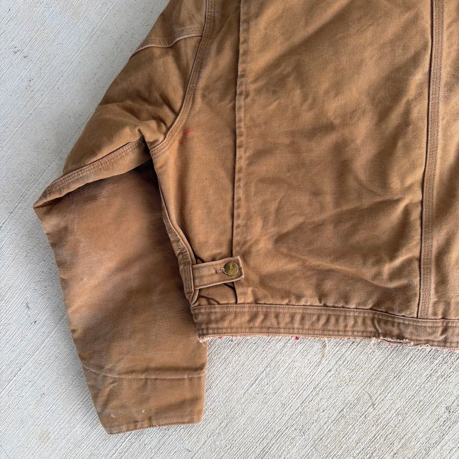 Carhartt × Vintage Carhartt brown cropped Detroit style work wear jacket Size US L / EU 52-54 / 3 - 7 Thumbnail