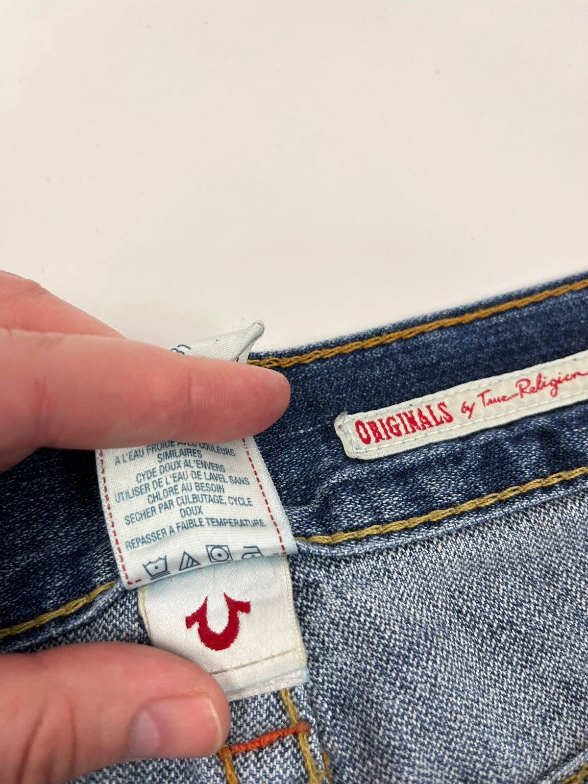 True Religion Billy Bootcut Jeans Made in USA 🇺🇸 Vintage Y2K BlueDenimFlare Size US 31 - 15 Thumbnail