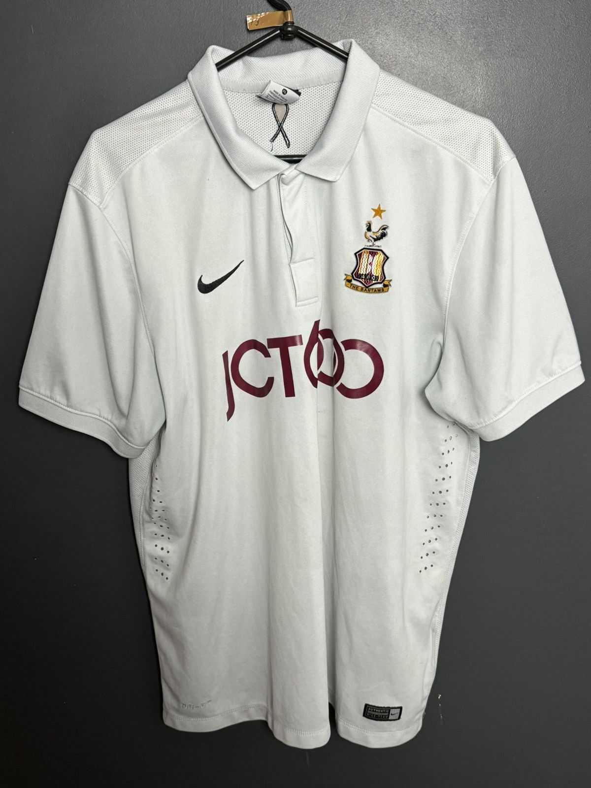Nike Bradford City 14/15 Away Football Jersey Size US XL / EU 56 / 4 - 1 Thumbnail