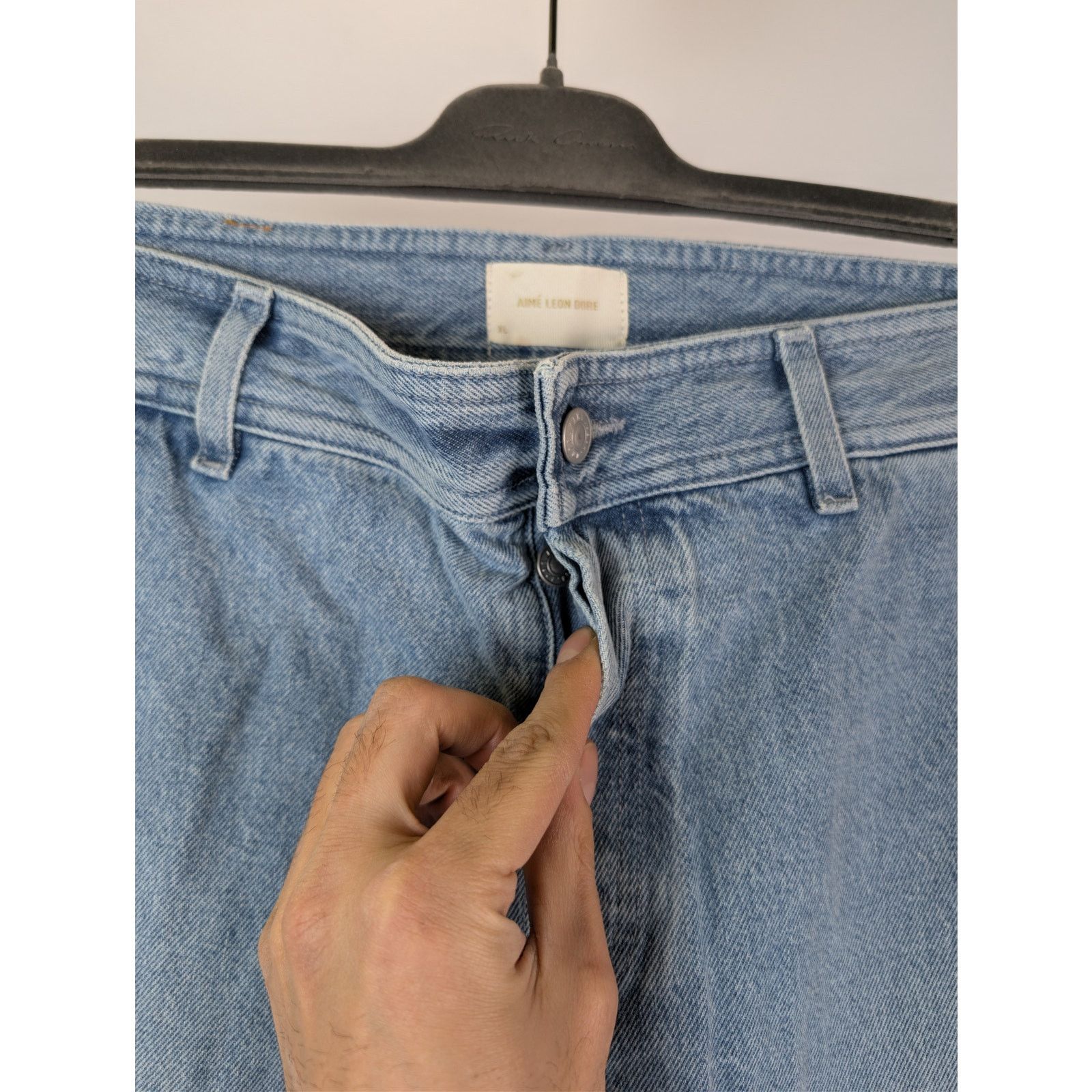 Aime Leon Dore o1rshd1 Carpenter Pant Denim Jeans in Light Wash Blue Size US 36 / EU 52 - 7 Thumbnail