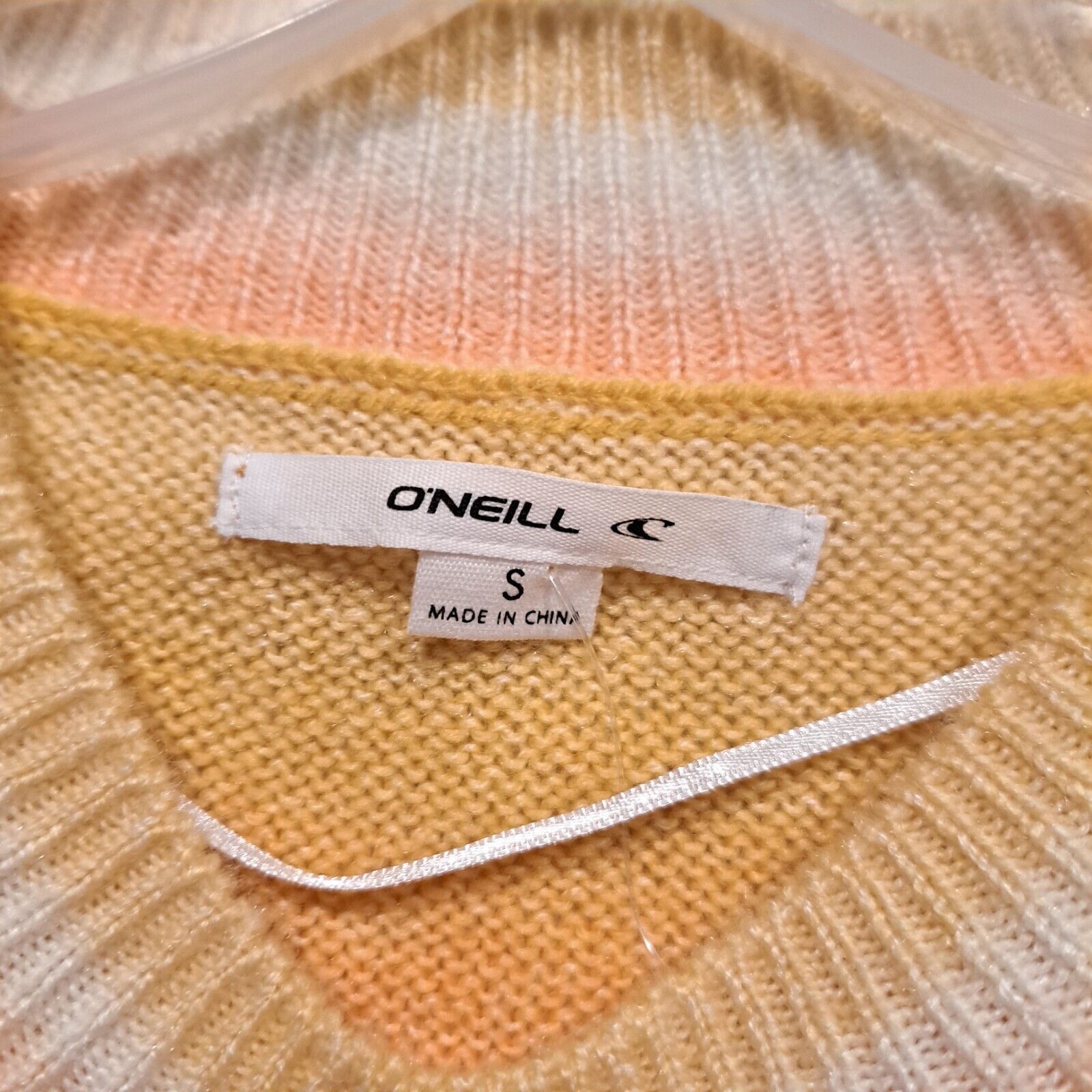Other O'Neill Knitted Sweater Striped Orange Yellow Size S NWT Size US S / EU 44-46 / 1 - 3 Thumbnail