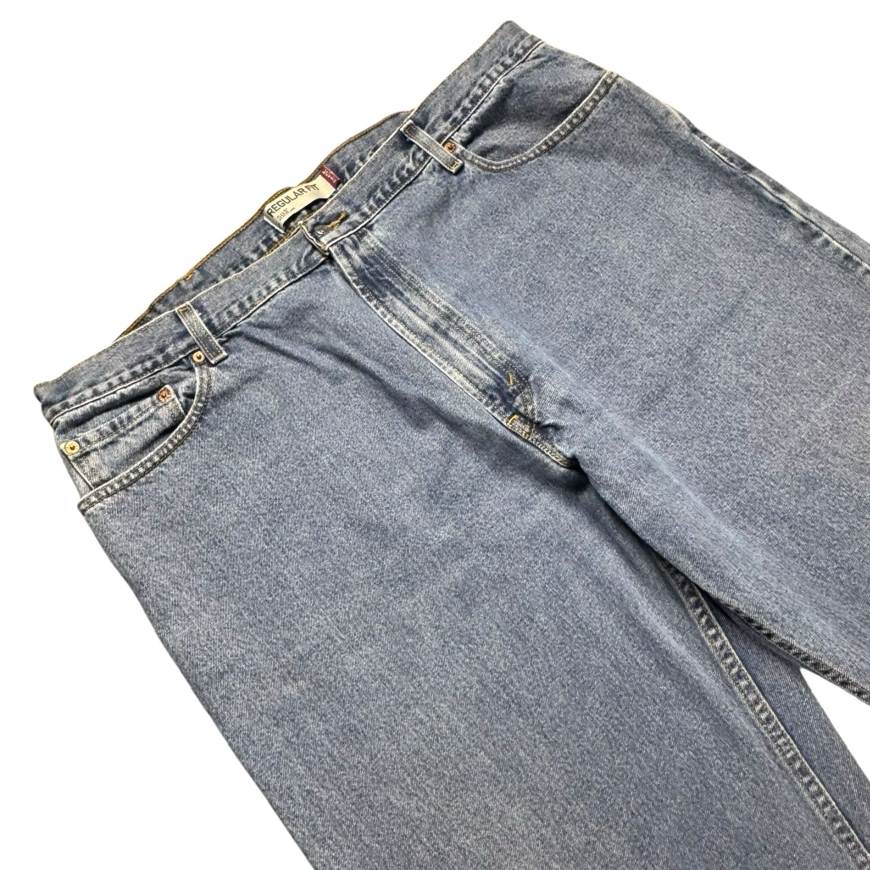 Levi's Vintage Levi's 505 Jeans Mens 44x30 Y2K Skater Grunge Regular Straight Blue 90s Mens Reg 44x30 Jeans Size US 30 / EU 46 - 2 Thumbnail