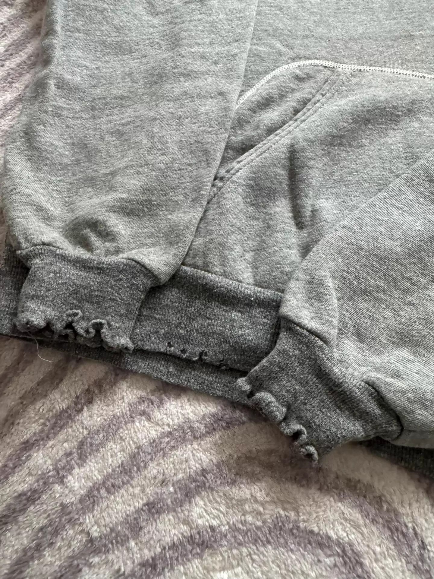 A.PRESSE A.PRESSE V LW Zip Hoodie 26ss Gray M Washed Patches Size US M / EU 48-50 / 2 - 2 Thumbnail