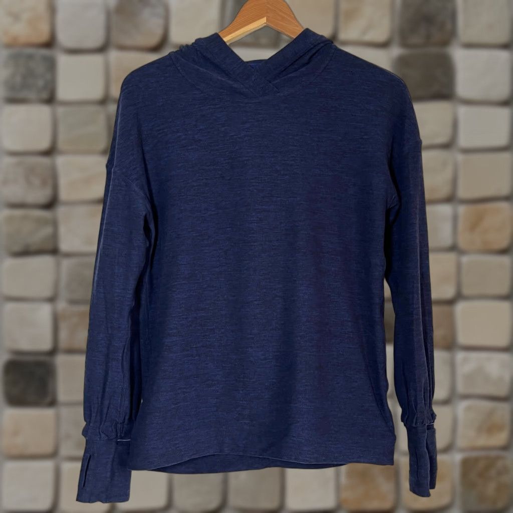Lululemon Lululemon Women’s Extra Mile Hoodie Heathered Hero Blue M Shirt Adult Women Hoodie City Sports Size M / US 6-8 / IT 42-44 - 1 Thumbnail