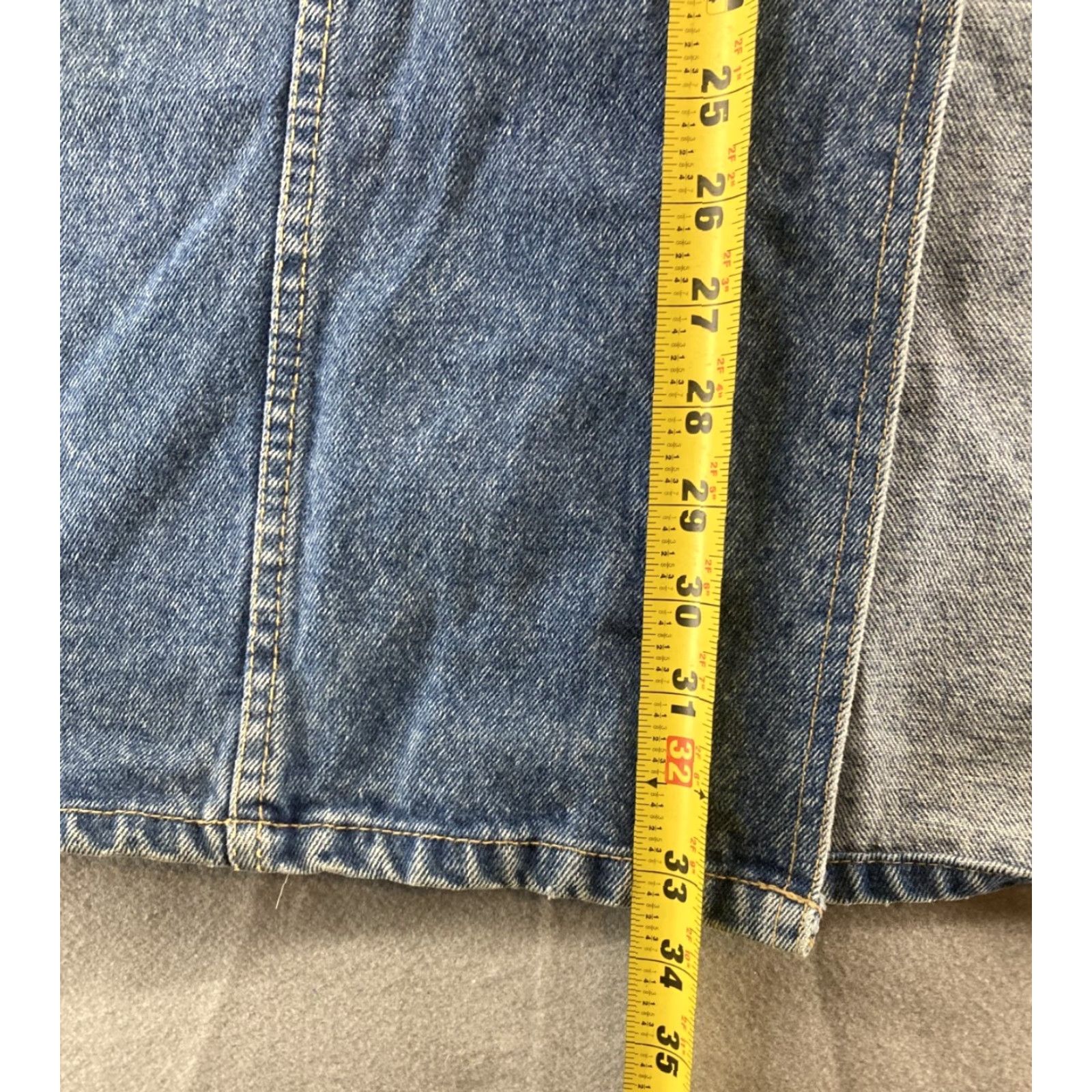 Denime VINTAGE No Excuses Denim Skirt Maxi Long Blue 11/12 Womens 90s Casual Pockets Zipper Size 32" / US 10 / IT 46 - 5 Thumbnail